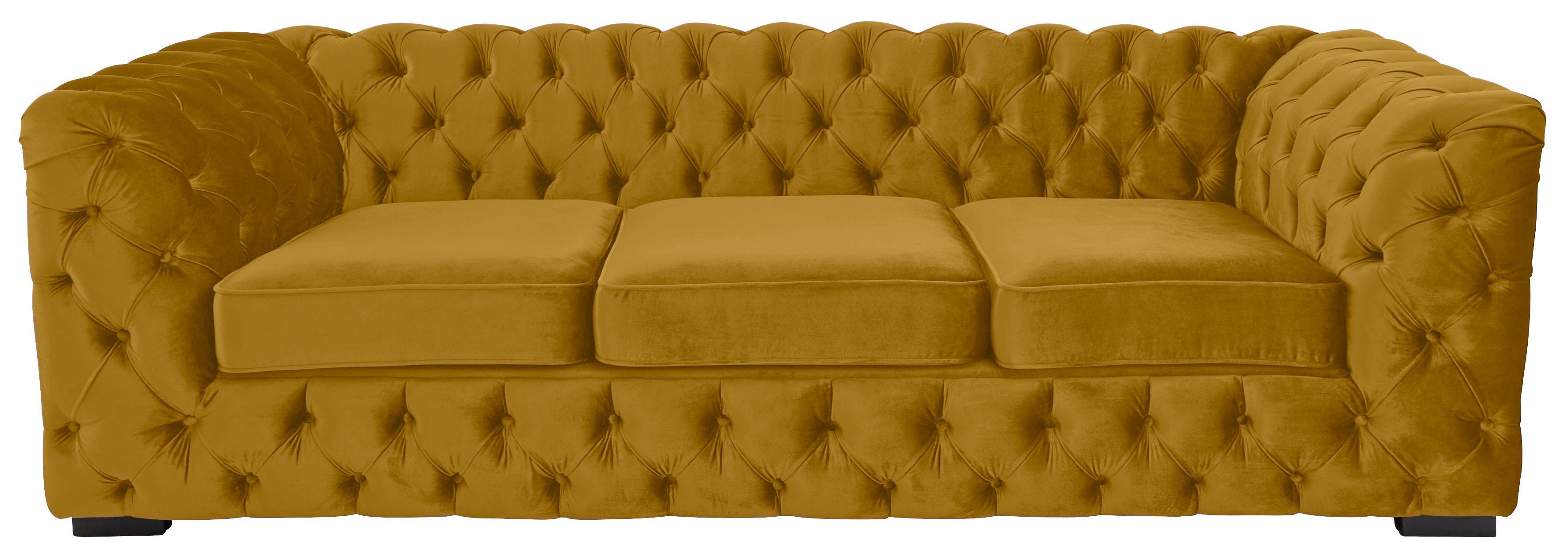 Guido Maria Kretschmer Home&Living Chesterfield-Sofa Kalina, klassische Chesterfield-Knopfheftung, sehr hochwertige Verarbeitung