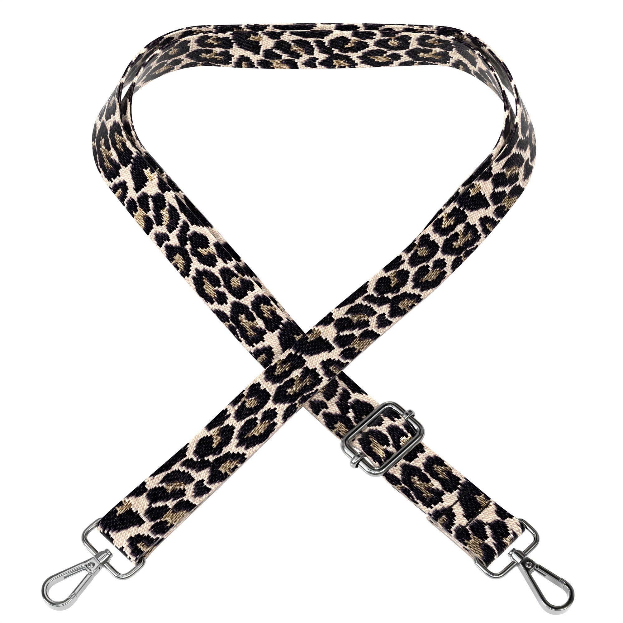 EAZY CASE Schulterriemen Single Slim Neck Strap Leo Style 13 Black/Taupe 03 günstig online kaufen