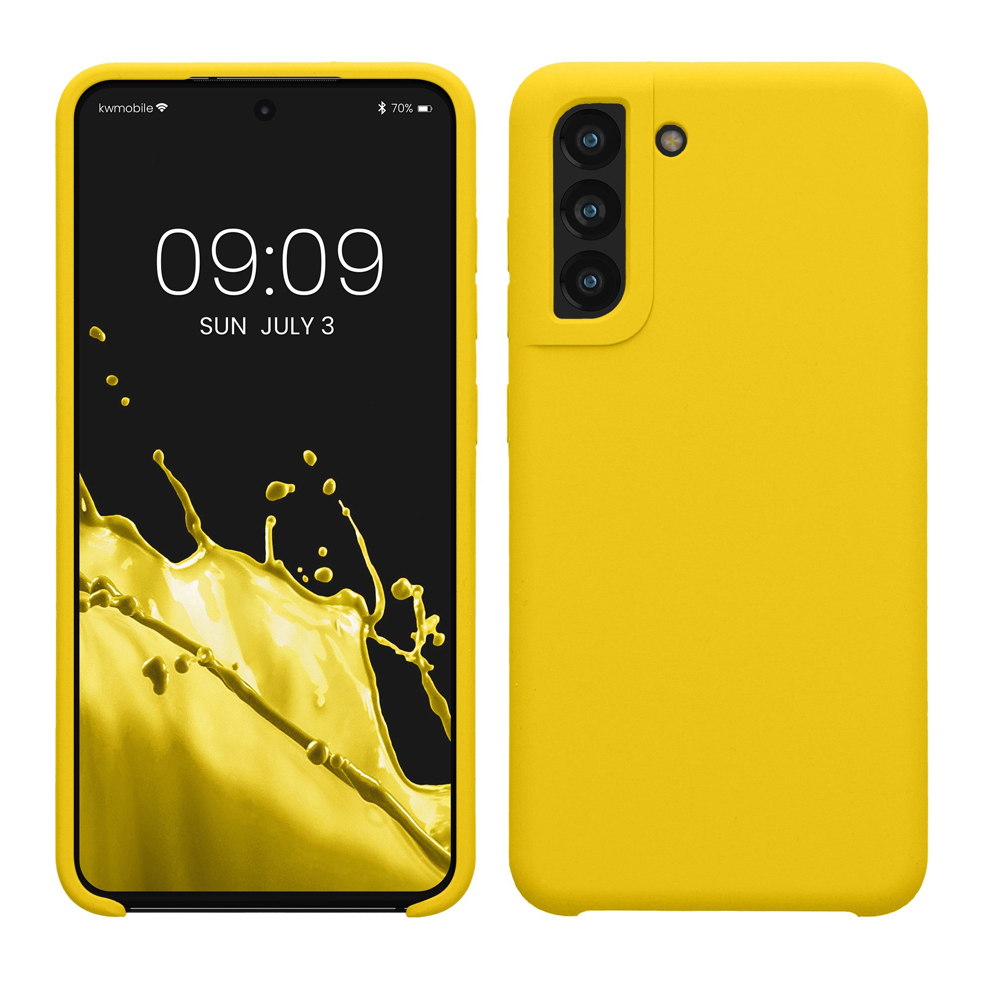 kwmobile Handyhülle Handyhülle für Samsung Galaxy S21 FE Hülle, Weiches Handy Silikon Case - Schutzhülle Cover