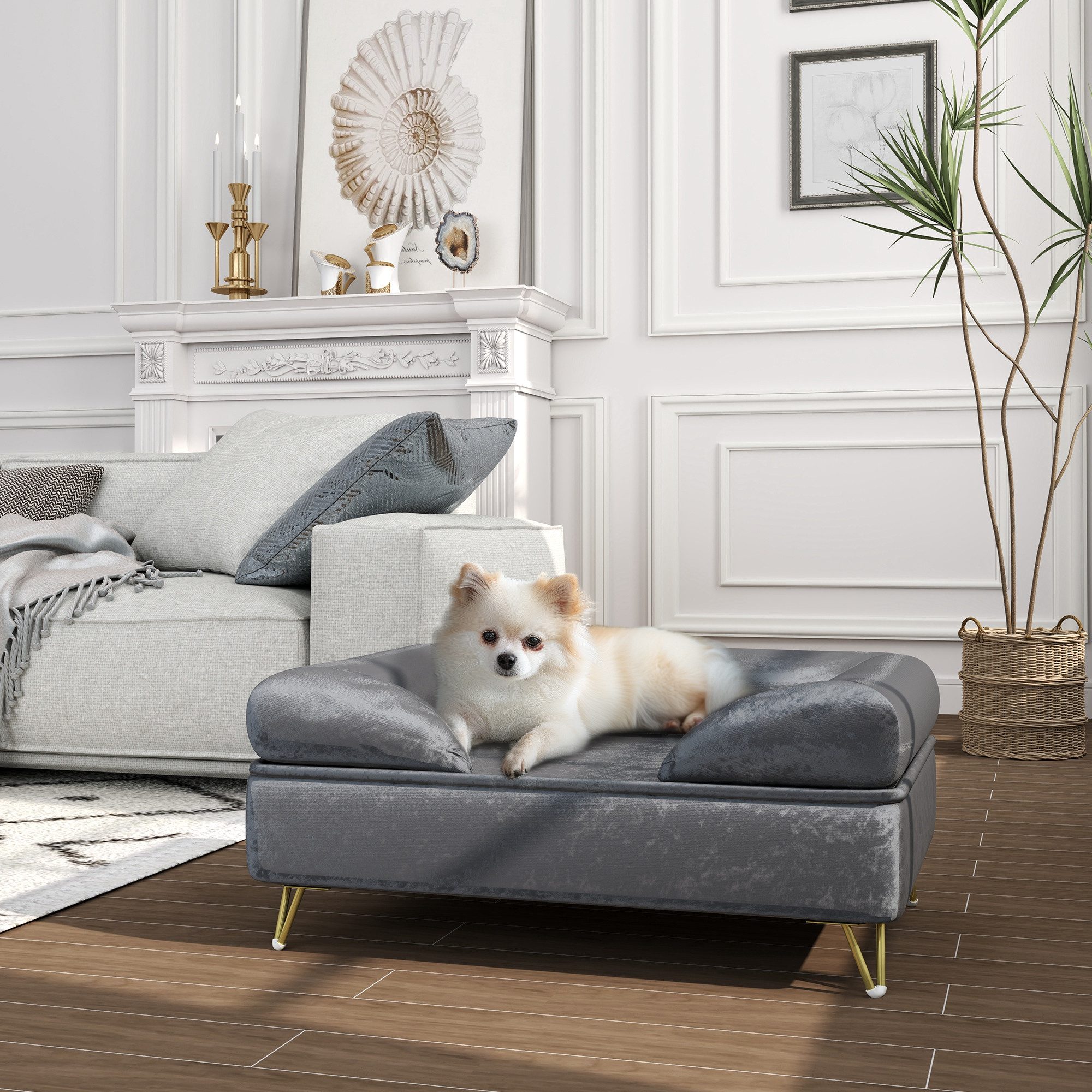PawHut Tierbett Hundesofa, Hundebett mit waschbarer günstig online kaufen