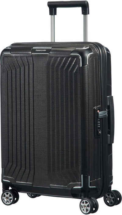 Samsonite Koffer LITE-BOX 55, 4 Rollen, Handgepäck-Koffer Reisegepäck Hartschalenkoffer TSA-Zahlenschloss