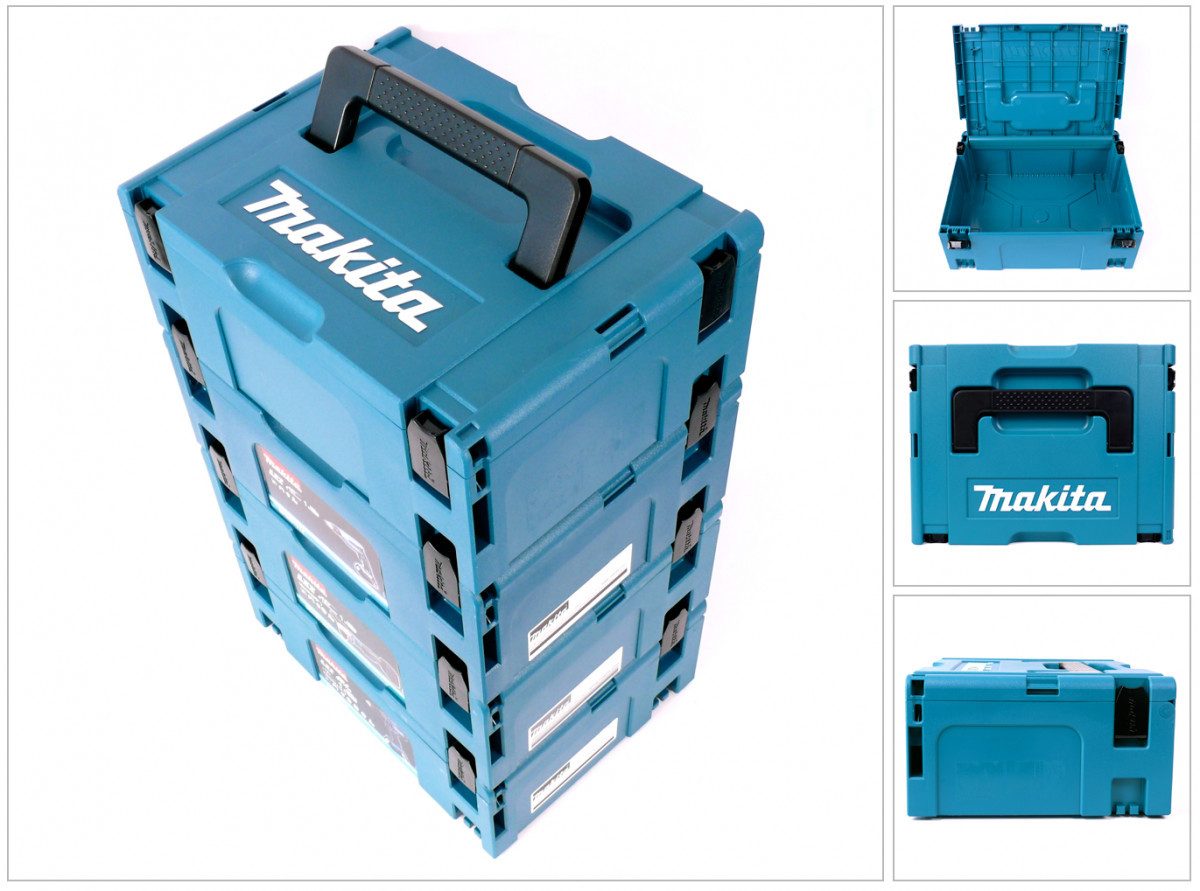 Makita Werkzeugkoffer Makpac 2 Transportbox Systemkoffer 4er Set