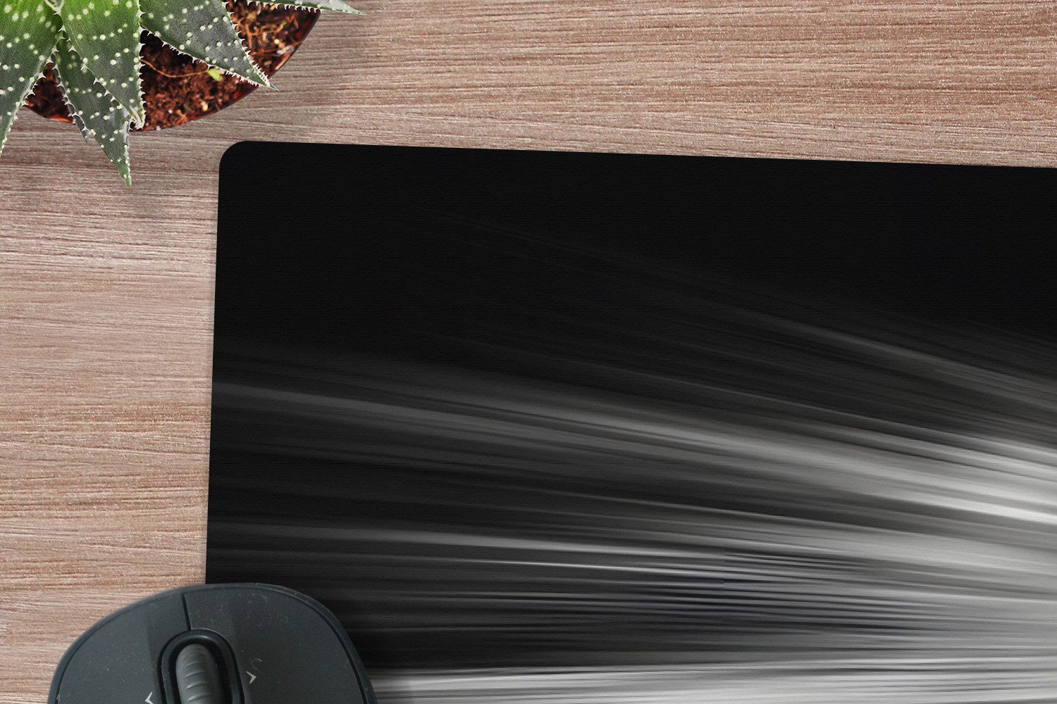 MuchoWow Mauspad Baseball - Weiß - Fliegen (1-St), Mousepad mit Rutschfester Unterseite, Gaming XXL, Großes, 120x60 cm