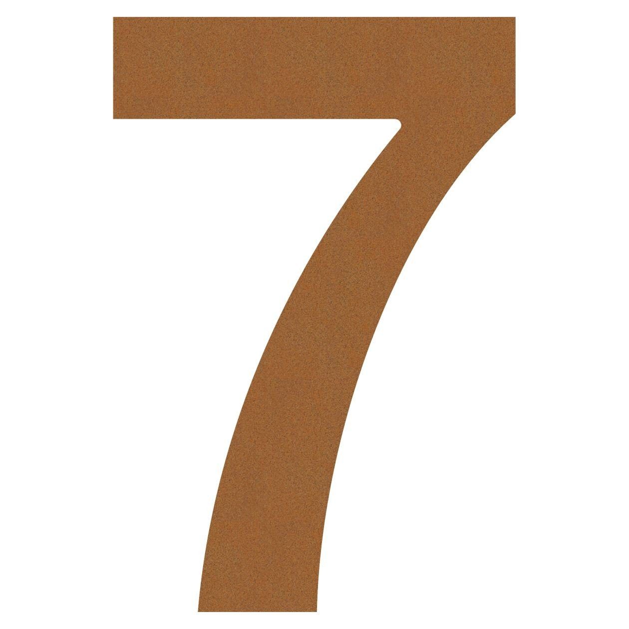 ''7'' Hausnummer Rost Bravios Briefkasten
