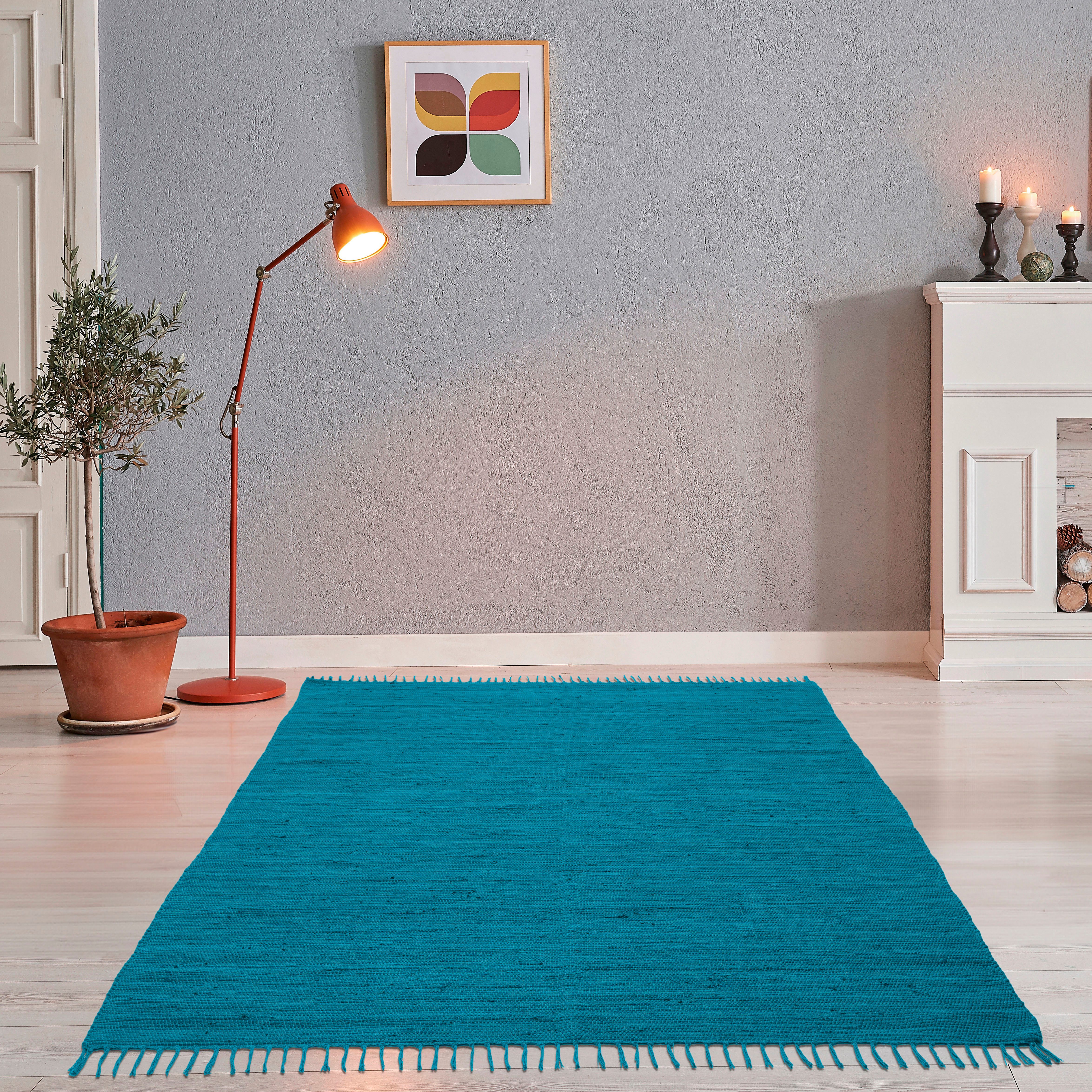 THEKO Teppich Happy Cotton Fleckerl, handgewebt, rechteckig, Höhe: 5 mm, Fl günstig online kaufen