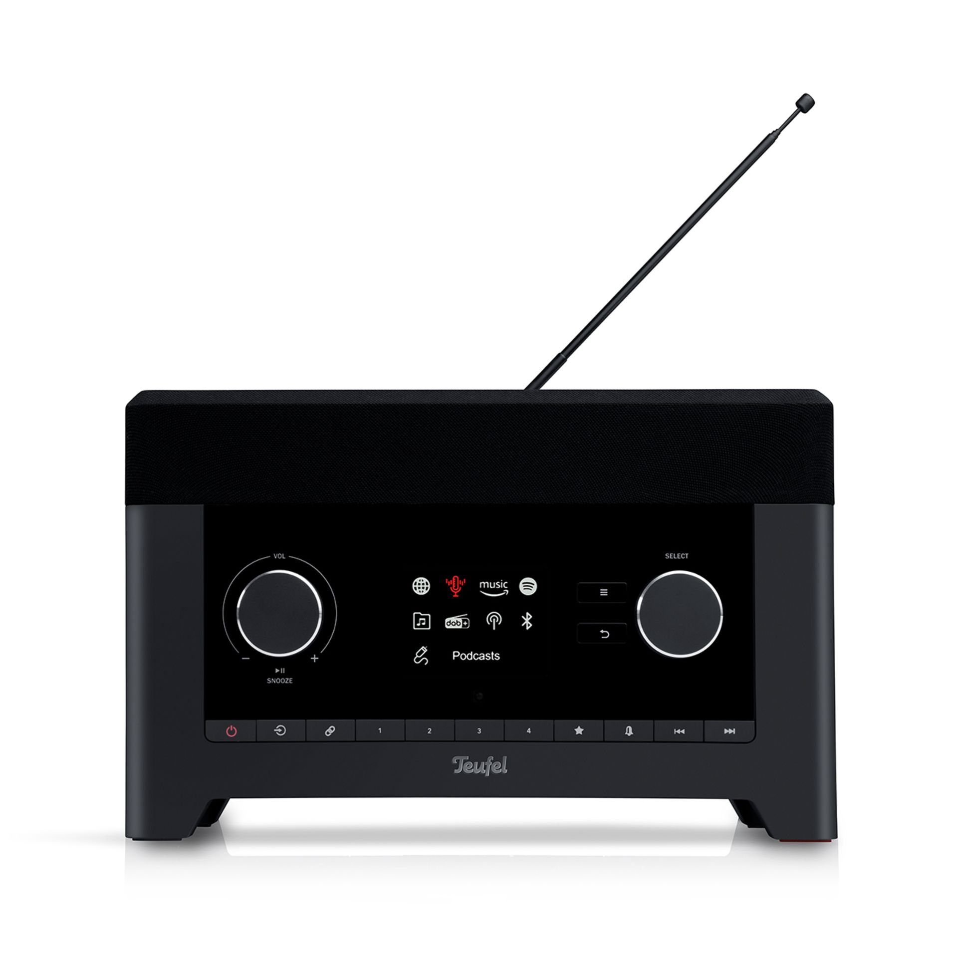 Teufel RADIO 3SIXTY Internet-Radio (Alarmfunktion, DAB+, FM - UKW, Internetradio, RDS, Senderspeicherplätze - FM, 30 W)