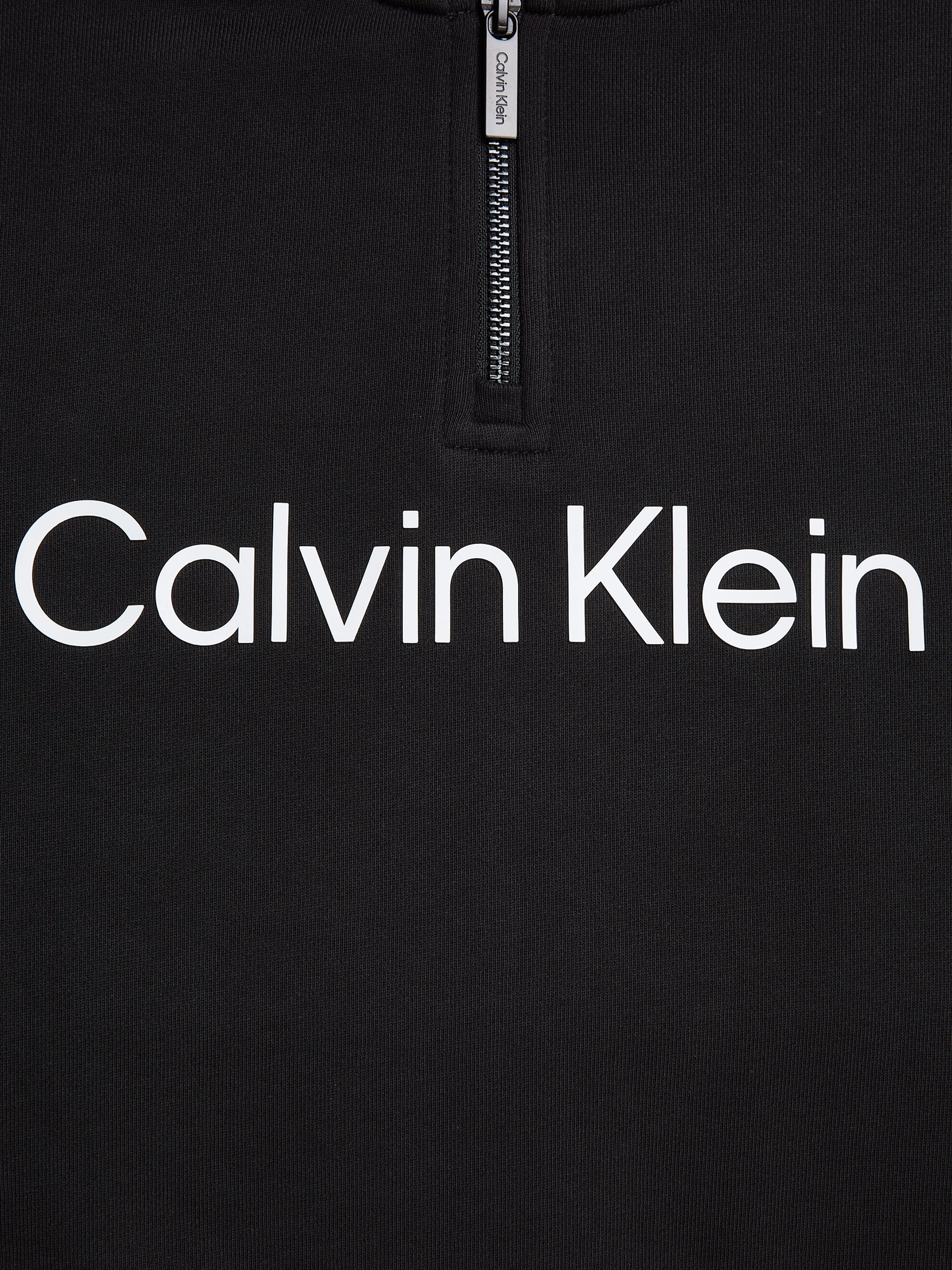 Calvin Klein Sweatshirt HERO Kragen Reißverschluss am ZIP mit COMFORT LOGO QUARTER