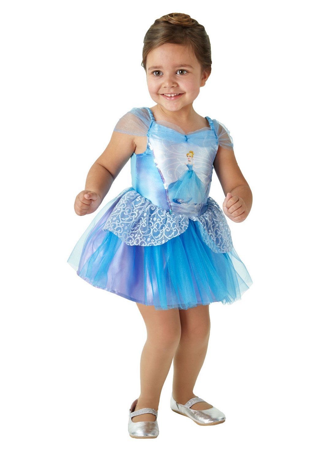 Rubie´s Prinzessin-Kostüm Disney Prinzessin Cinderella Ballerinakleid für Ki, Klassische Märchenprinzessin aus dem Disney Universum im Ballerina-Tu