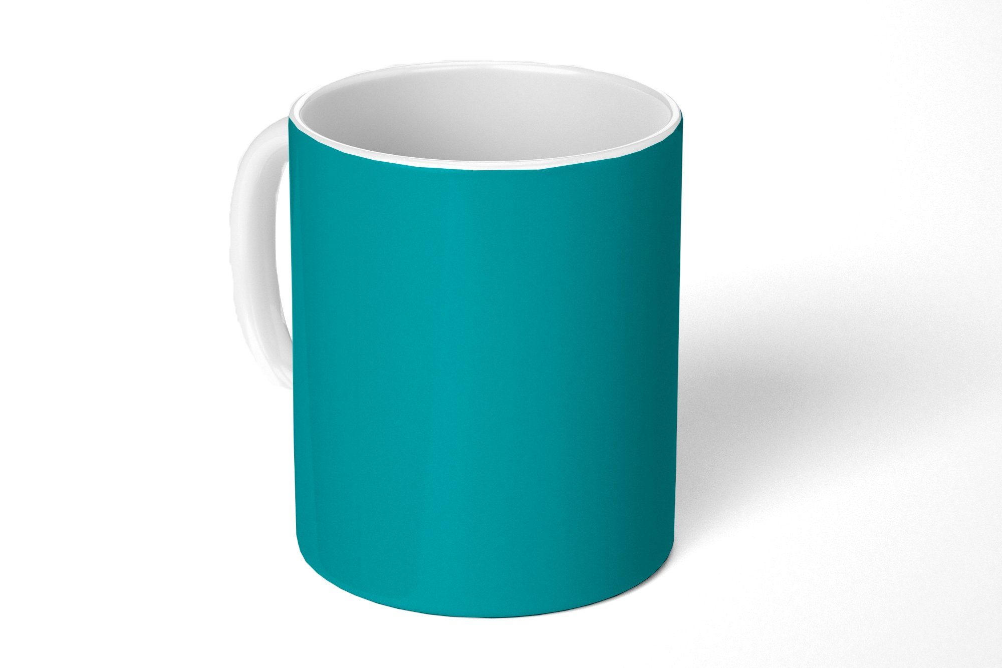 MuchoWow Tasse Blau - Unifarben, Keramik, Kaffeetassen, Teetasse, Becher, Teetasse, Geschenk | Tassen