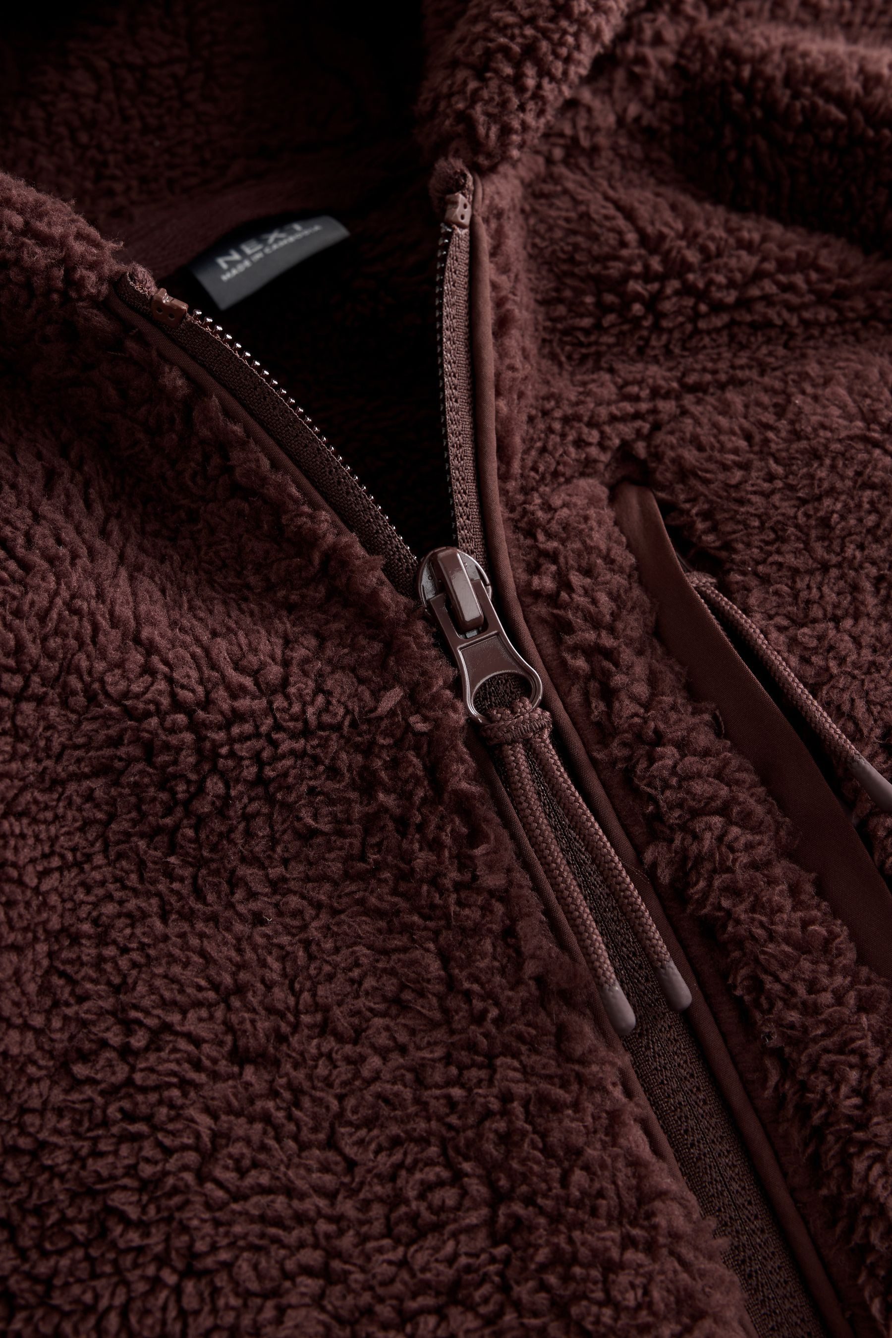 Next Fleecejacke Kapuzenjacke aus Fleece (1-St) – Bild 4 von 5