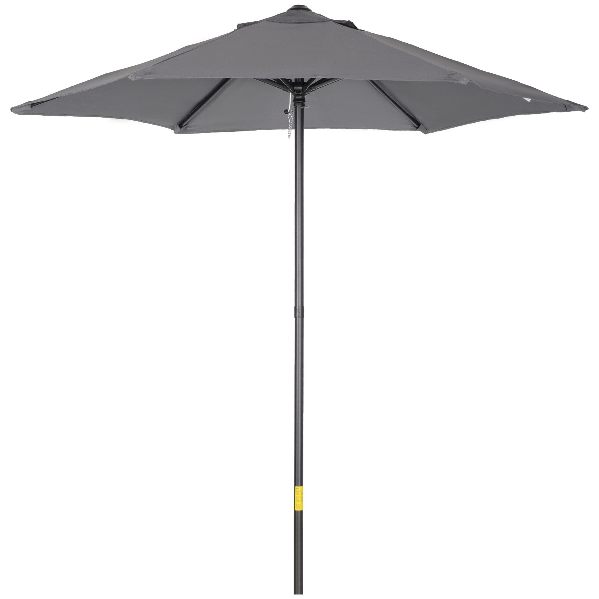 Outsunny Sonnenschirm mit Knickfunktion, sechseckig, windfest, günstig online kaufen