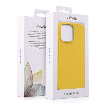 kalibri Handyhülle Hülle für Apple iPhone 15 Pro Max, Nachhaltige Handy Schutzhülle aus Stroh und Silikon