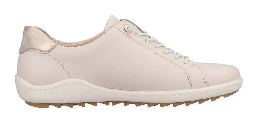 Remonte Sneaker mit herausnehmbarem Soft-Fußbett hellbeige