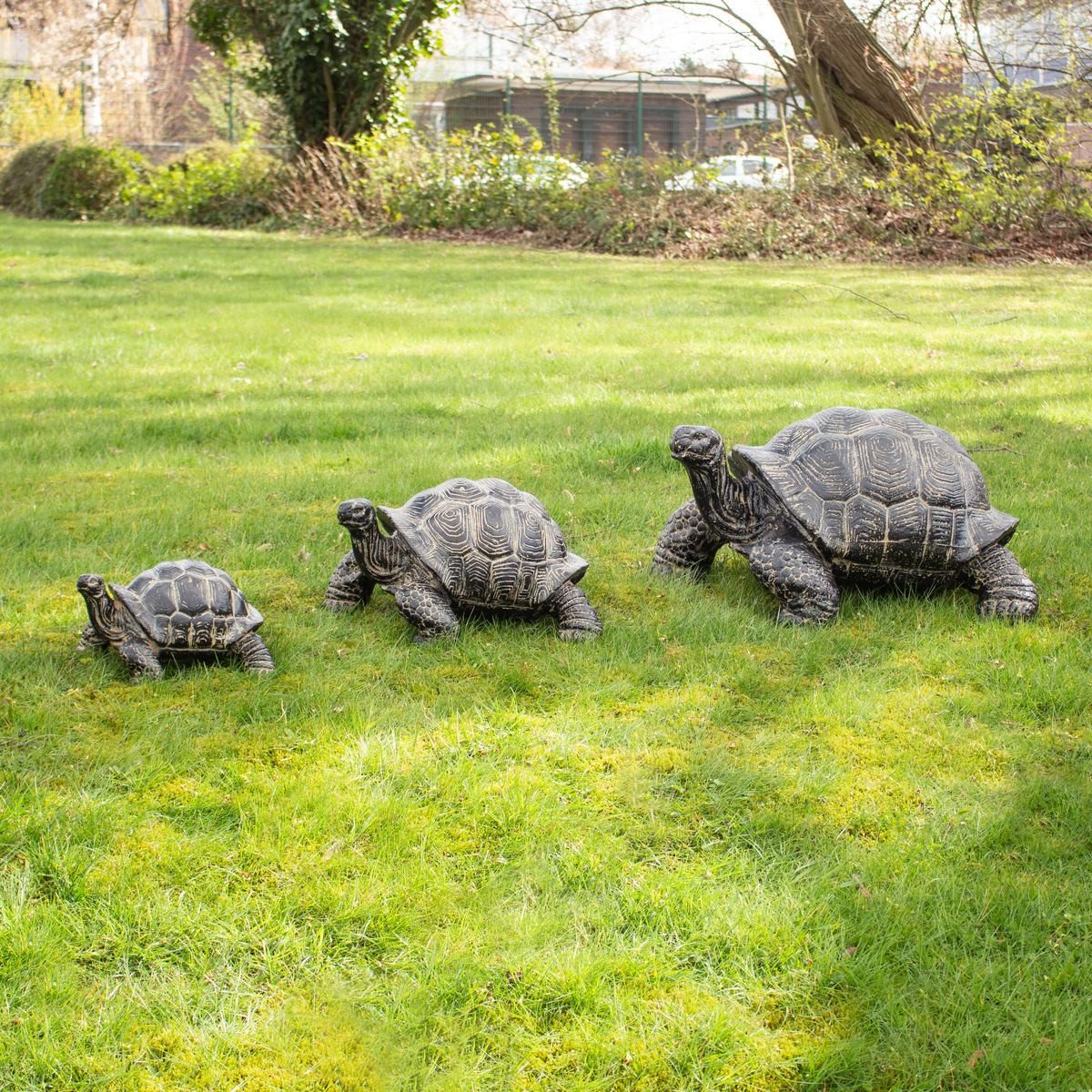 Oriental Galerie Dekofigur Schildkröte Gartenfigur aus GRC - klein (1 St)