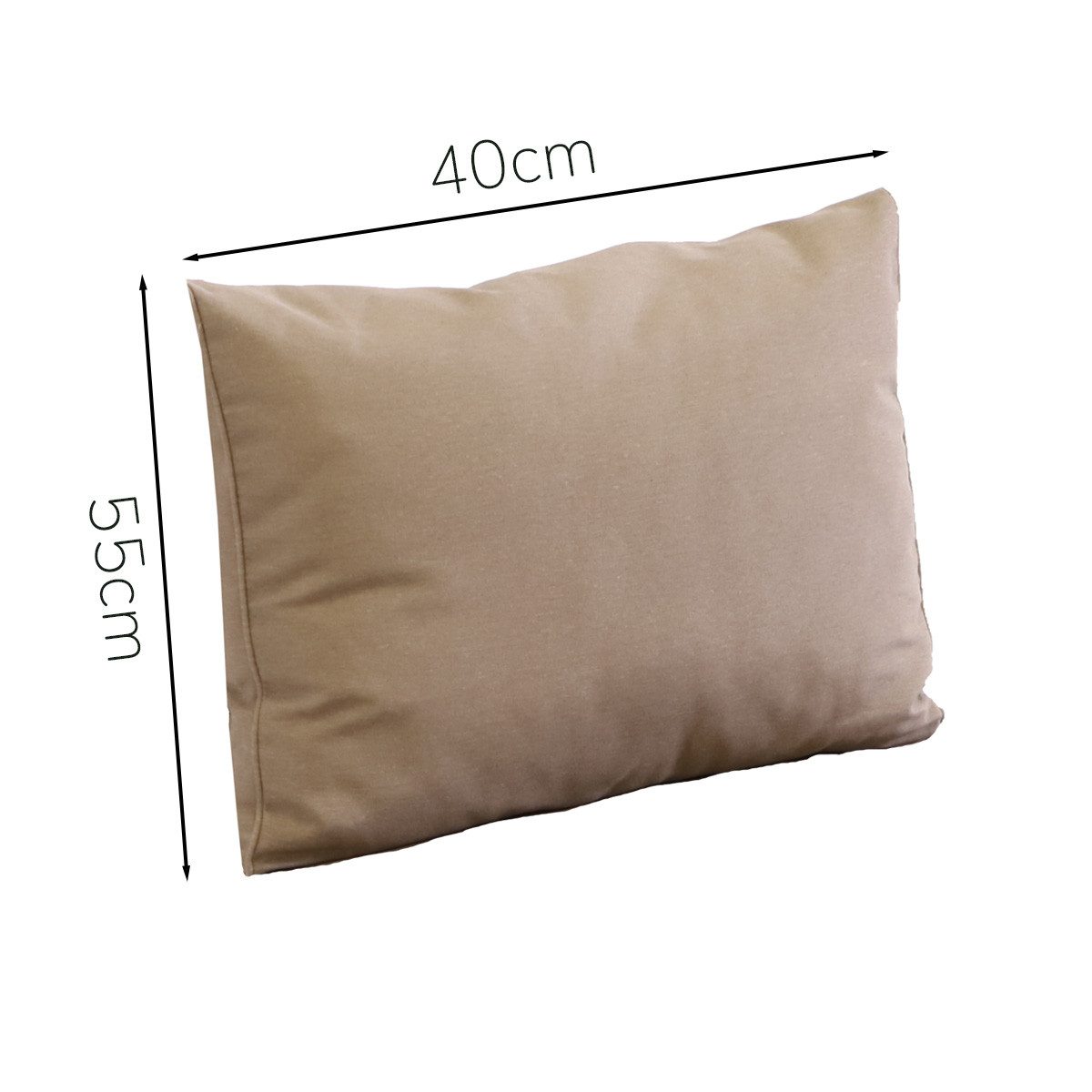 Madison Polsterauflage Outdoor Rückenkissen 55x40 cm Cappuccino von Madison