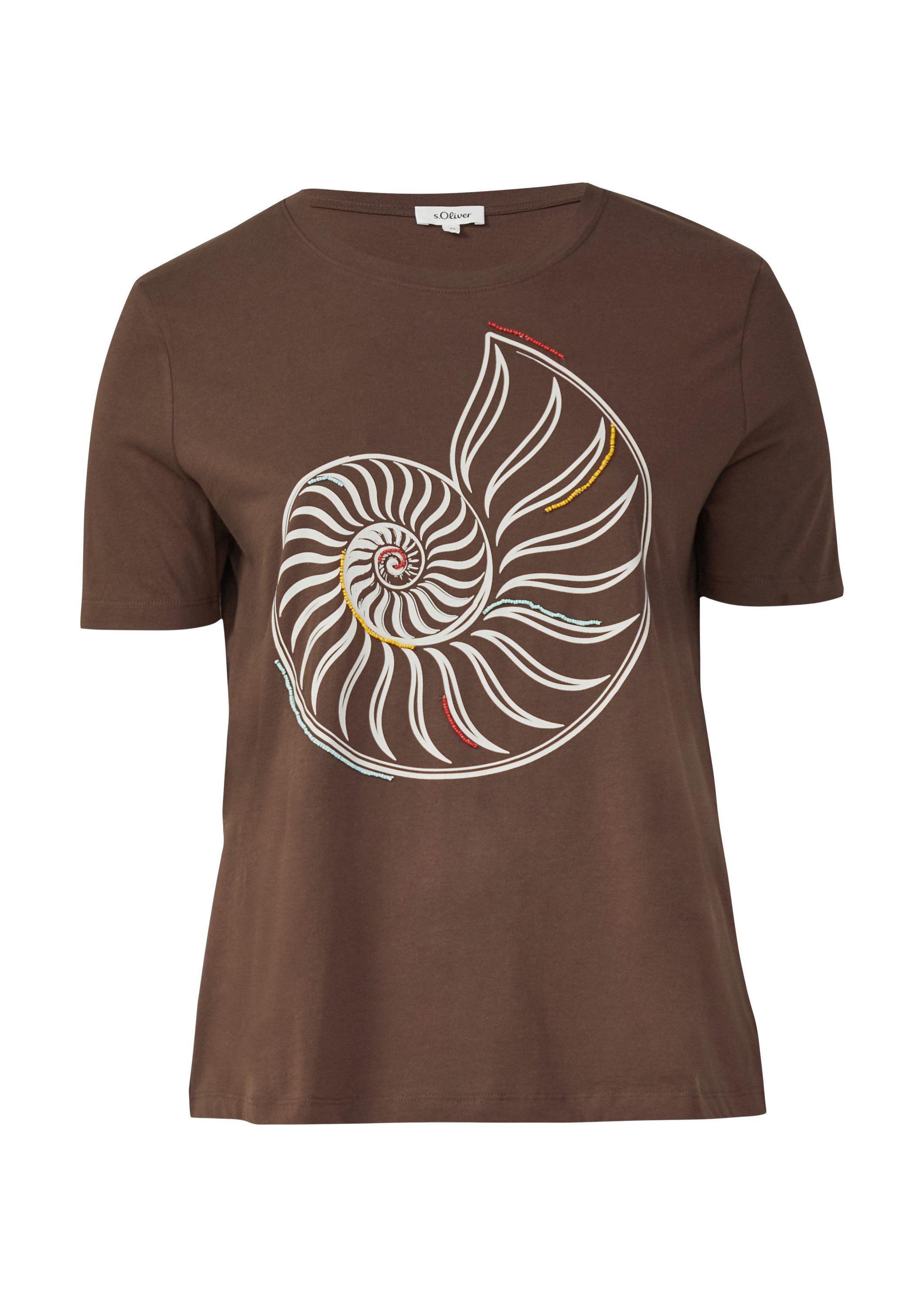 s.Oliver Kurzarmshirt T-Shirt Jersey-T-Shirt mit Artwork günstig online kaufen