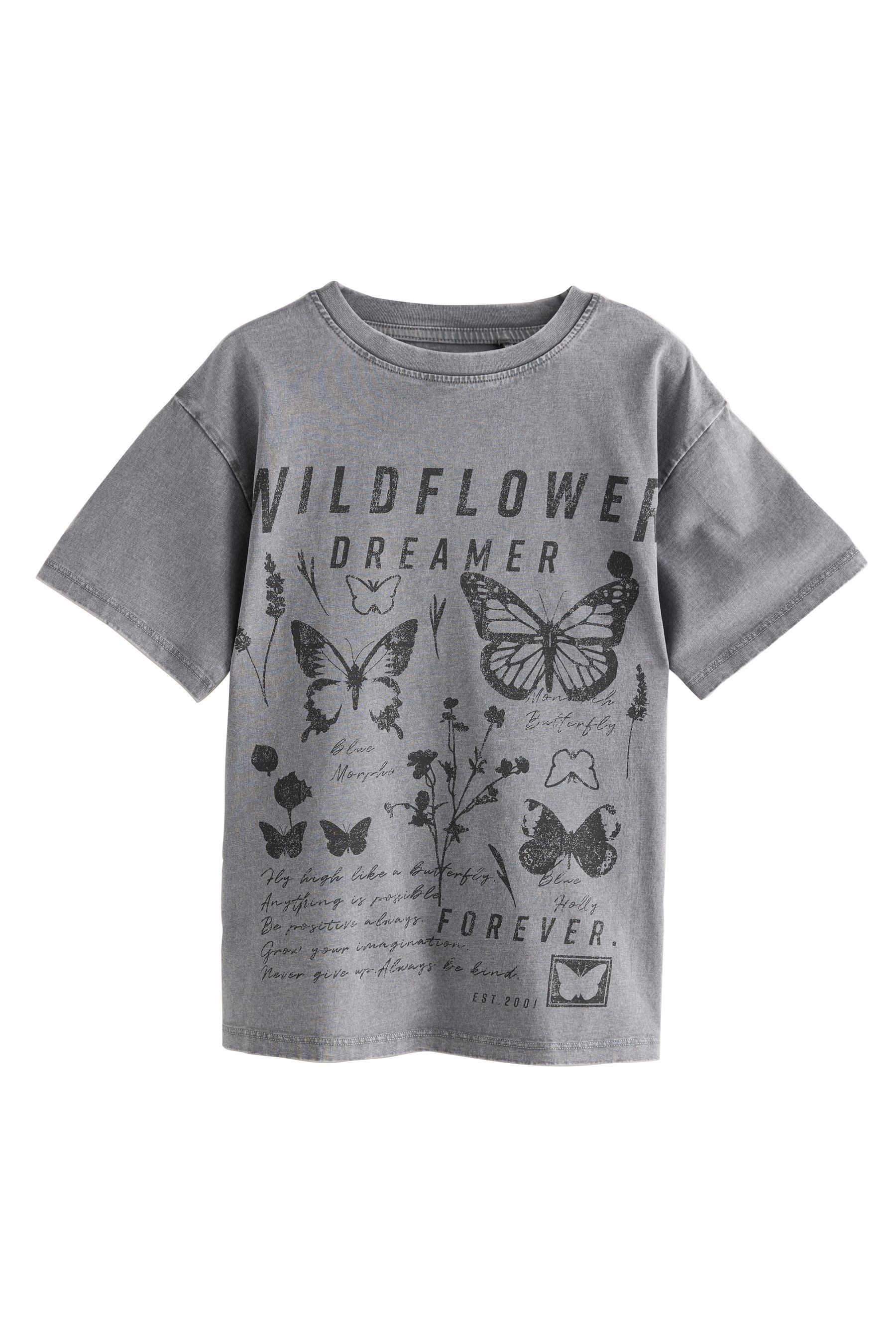 Next Oversize-Shirt Oversized T-Shirt mit Food-Grafik günstig online kaufen
