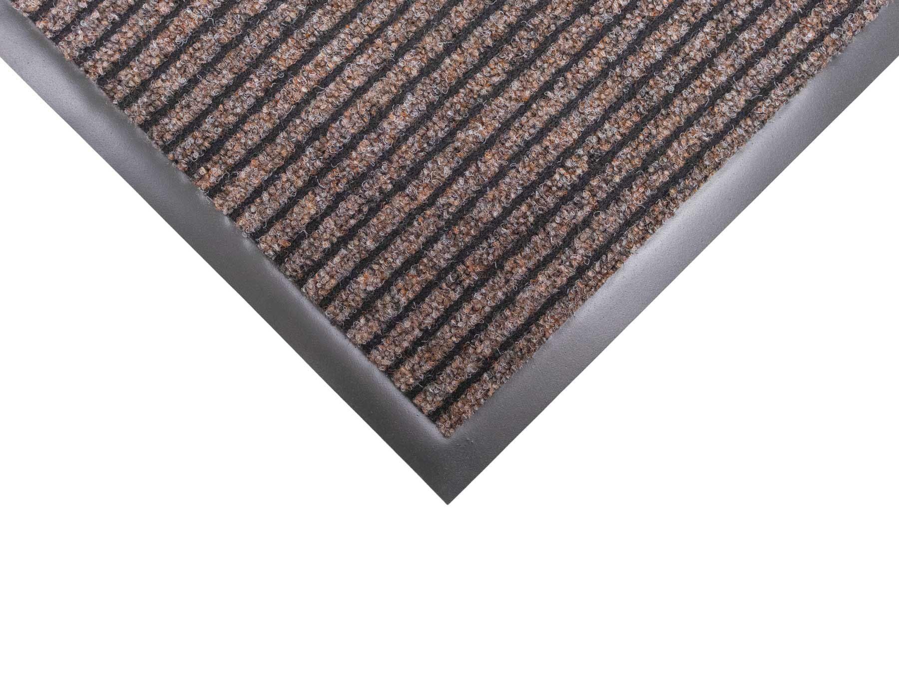 Fußmatte OSLO, Primaflor-Ideen in Textil, meliert, beige rutschhemmend, Höhe: mm, waschbar rechteckig, 8 gestreift, Schmutzfangmatte