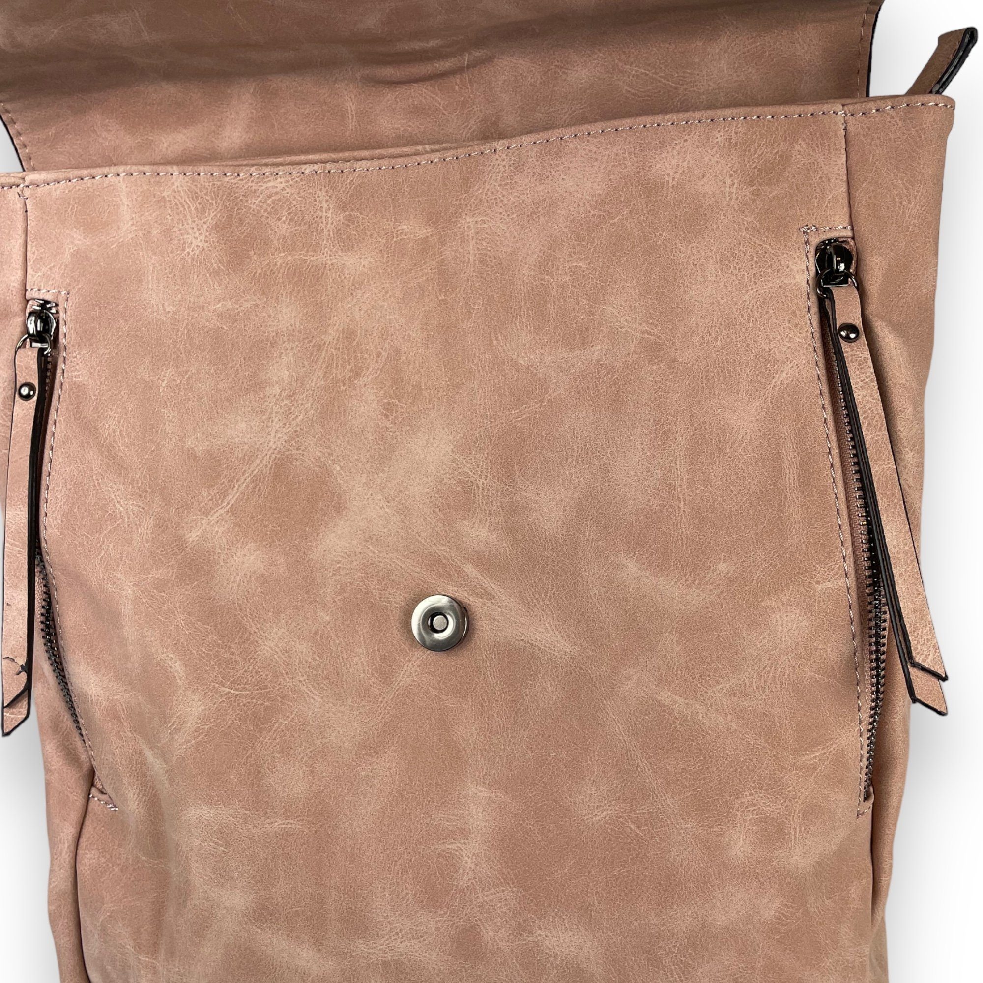 Taschen4life Cityrucksack 2in1 Damen Multifunktions Rucksacktasche D5768, Rucksack & Umhängetasche in Einem