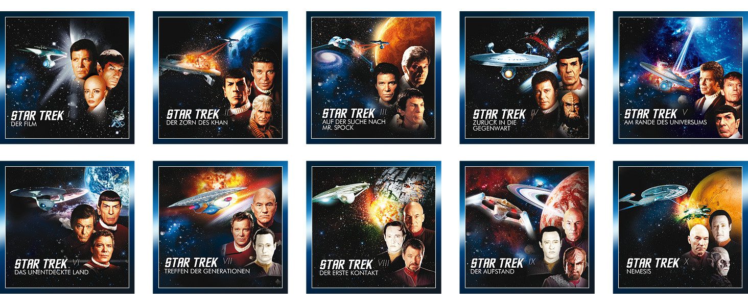 Universal Pictures DVD Star Trek I-X - Legends of the Final Frontier Collection, (10-St., Box-Set), 10-Filme Collection