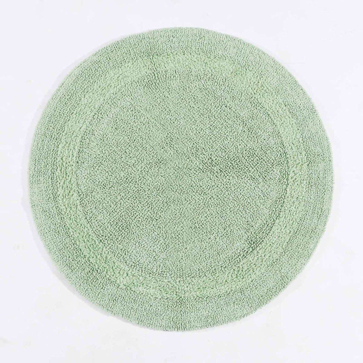 Homescapes Badematte Runde Battematte salbeigrün 80 cm aus 100% Baumwolle, Höhe 20 mm, Baumwolle, rund, Φ 80 cm