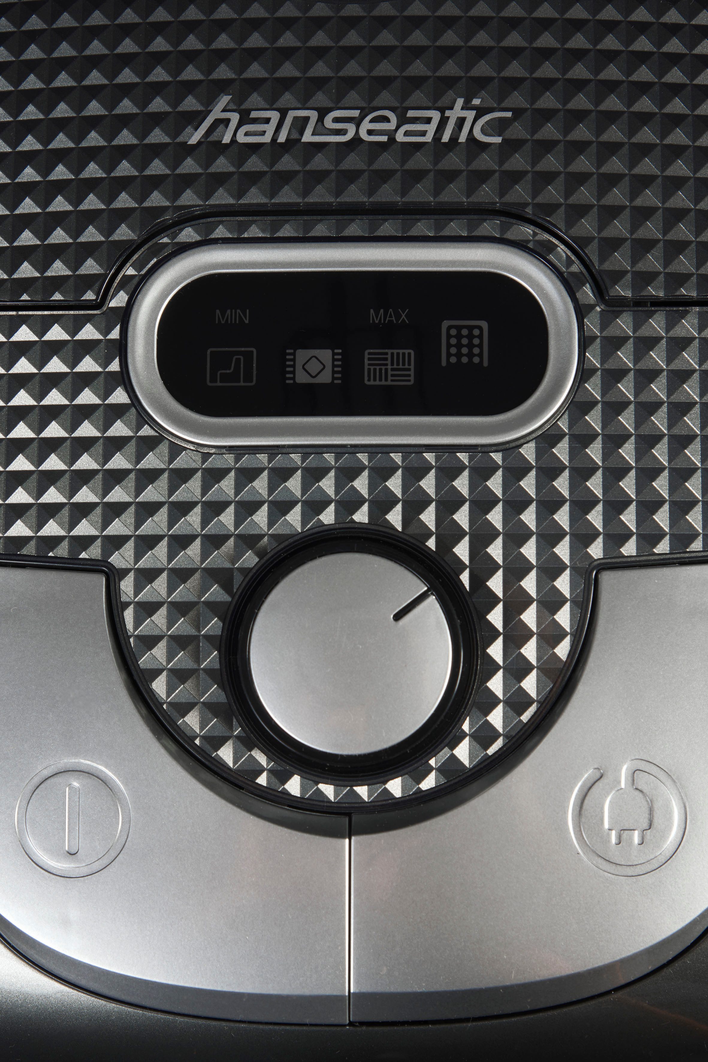 Hanseatic Bodenstaubsauger HBVC85093BSCJ HEPA 12 Filtersystem, Saugkraft manuell einstellbar, 850 W, mit Beutel, 850 W Leistung, 3 Liter Staubbeutel, mit Fugendüse und Möbeldüse