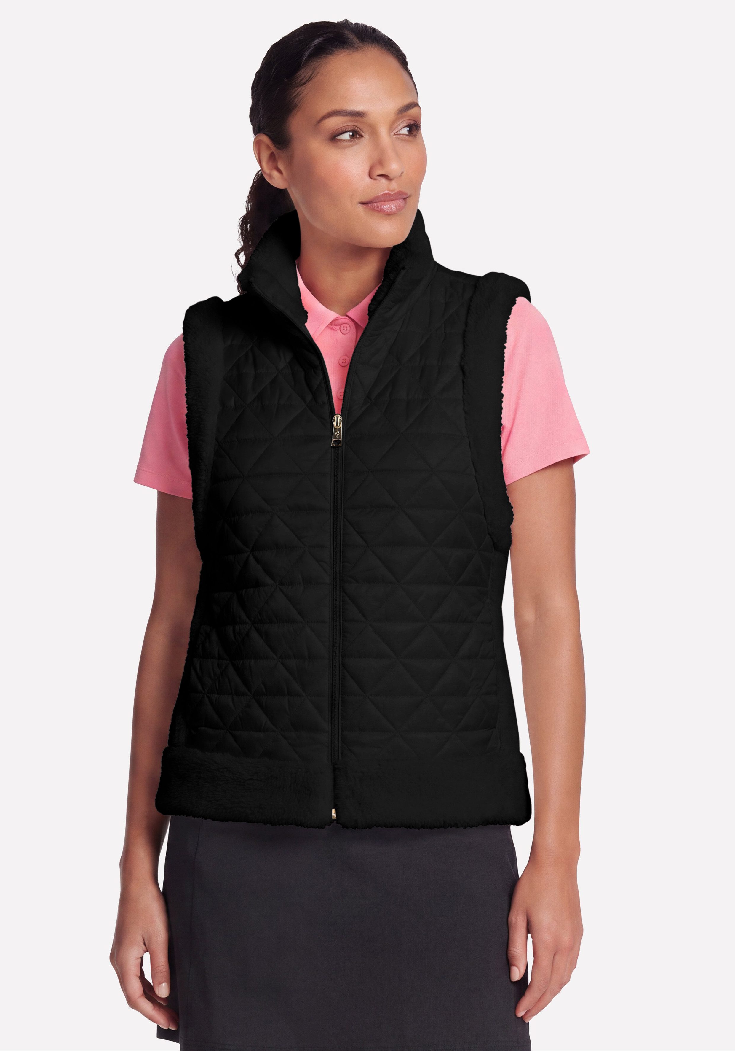 Skechers Steppweste Women's Jacket ärmellose Steppweste, aus Polyester und Nylon
