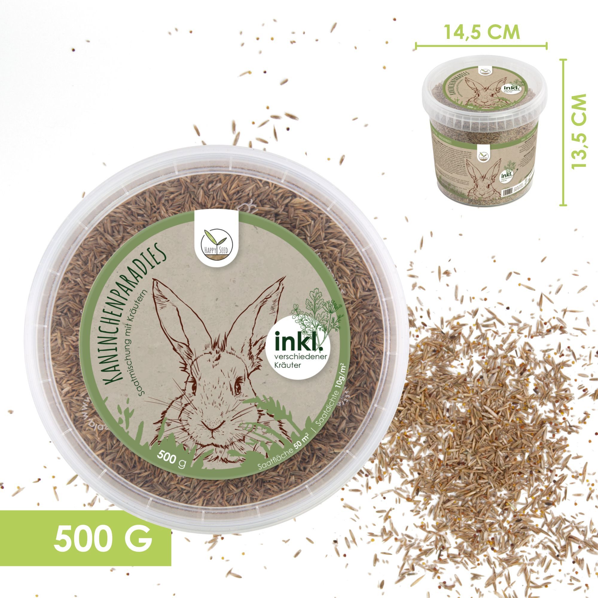 HappySeed Kräutersamen Kaninchenwiese Samen - Kleintierw. günstig online kaufen