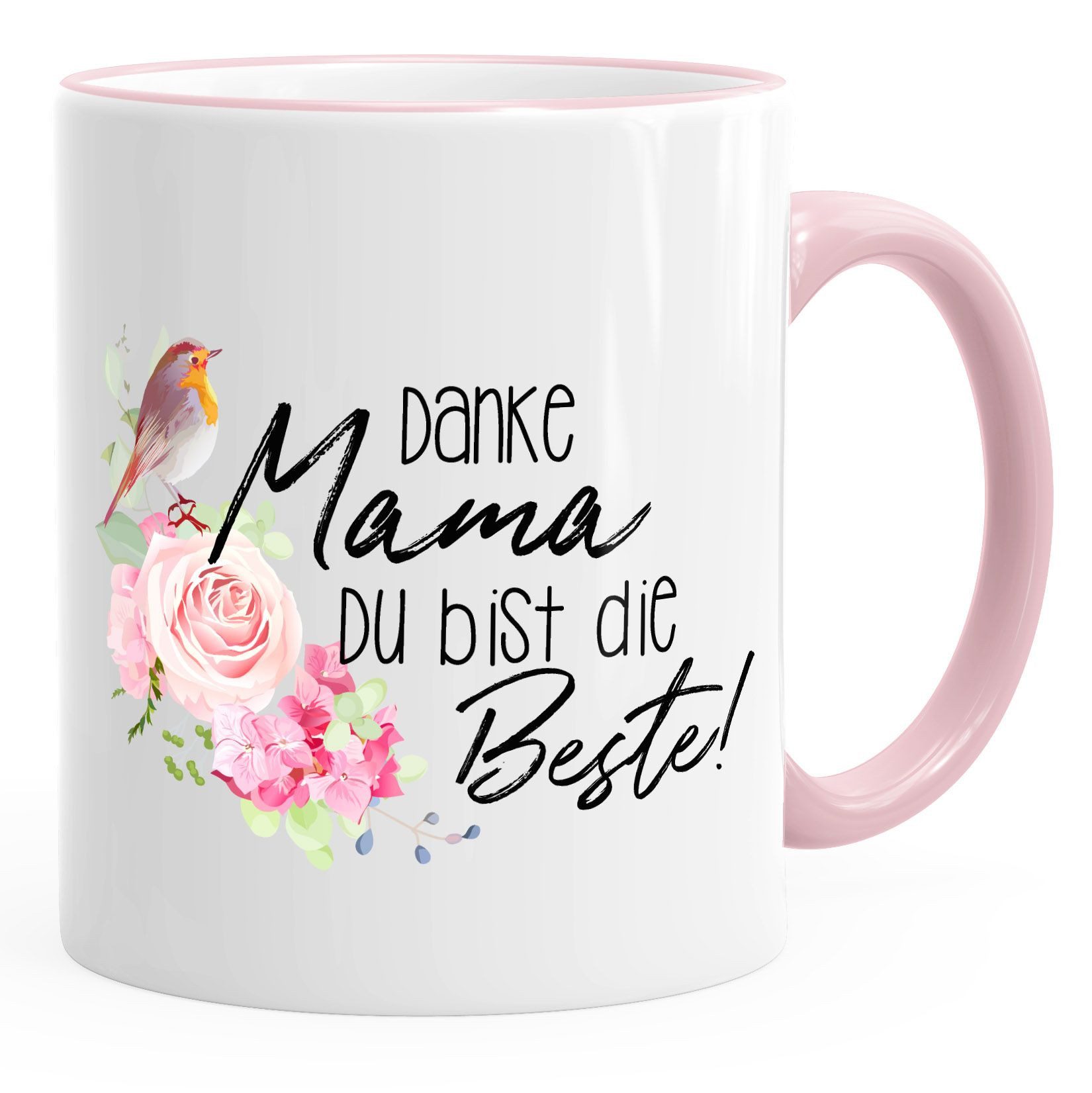 MoonWorks Tasse Kaffee-Tasse Danke Mama du bist die Beste Geschenk-Tasse Muttertag, Keramik