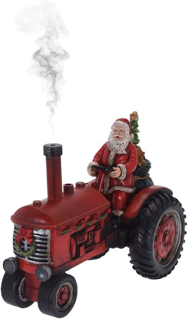 SELF IMPORT AGENCIES Weihnachtsmann LED, mit Beleuchtung und Sound Rot (Traktor)