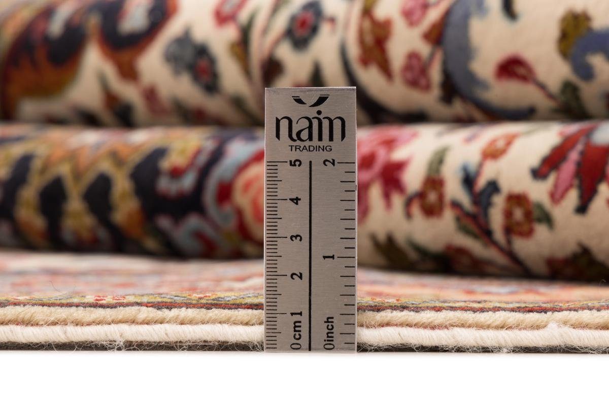 Orientteppich Sarough rechteckig, 12 mm Handgeknüpfter Nain Trading, Höhe: 137x230 Perserteppich, Orientteppich 