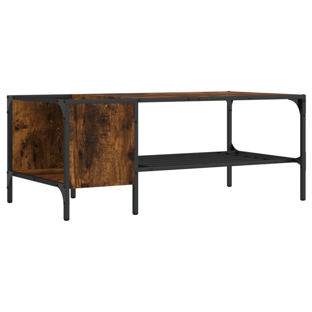 vidaXL Couchtisch Couchtisch mit Regal Räuchereiche günstig online kaufen