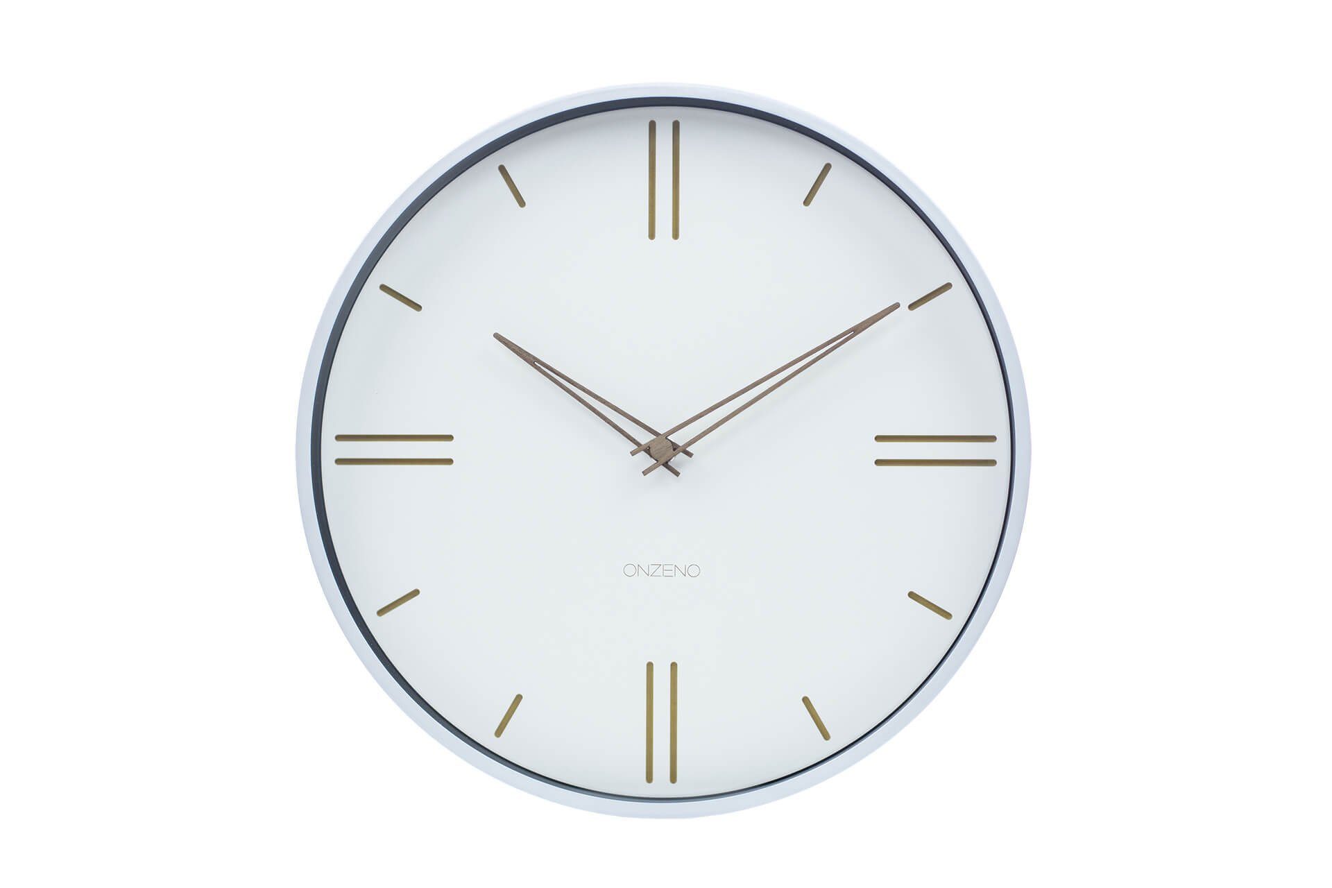 THE (handgefertigte Design-Uhr) Wanduhr cm 30.5x30.5x4.3 ONZENO LUSH.
