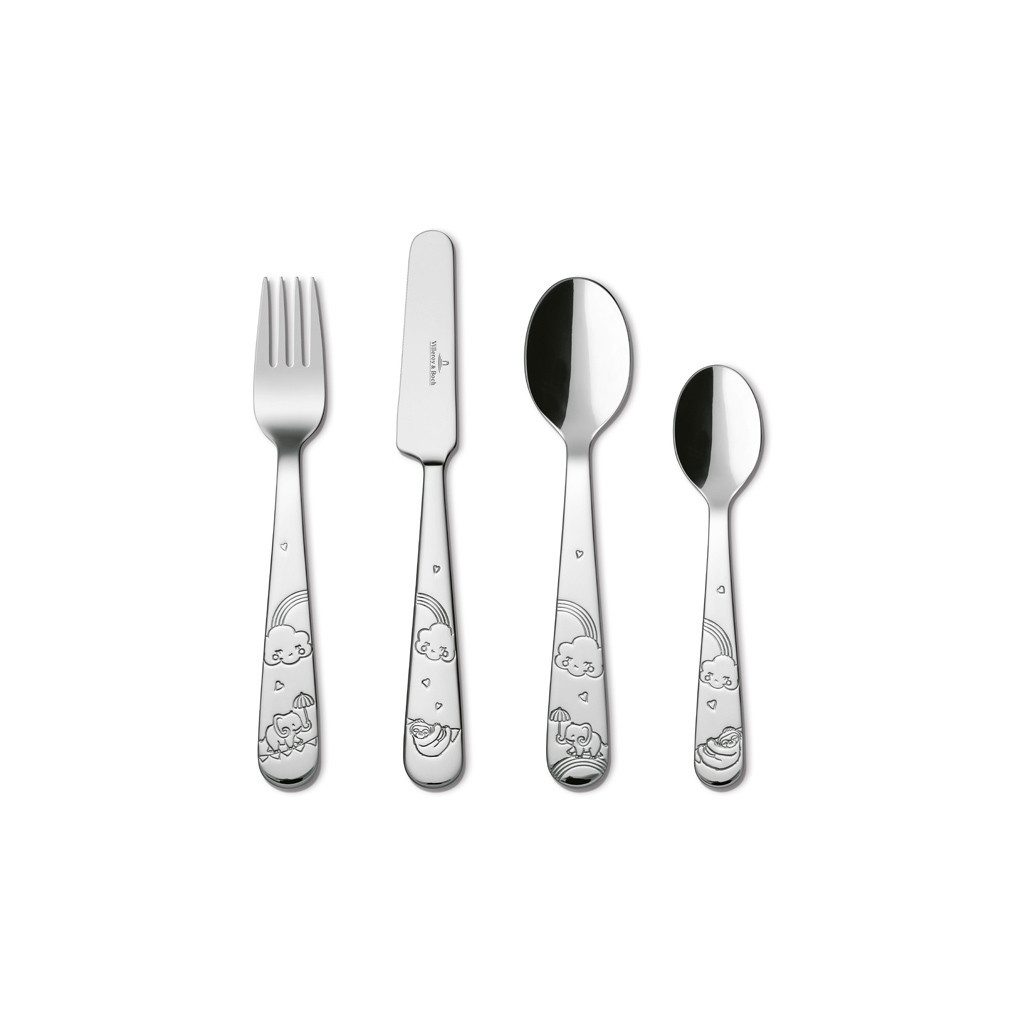 Villeroy & Boch Kinderbesteck BohoKids Besteck (4-tlg), 1 Personen, Edelstahl, Edelstahl, 4 Stck, spülmaschinenfest