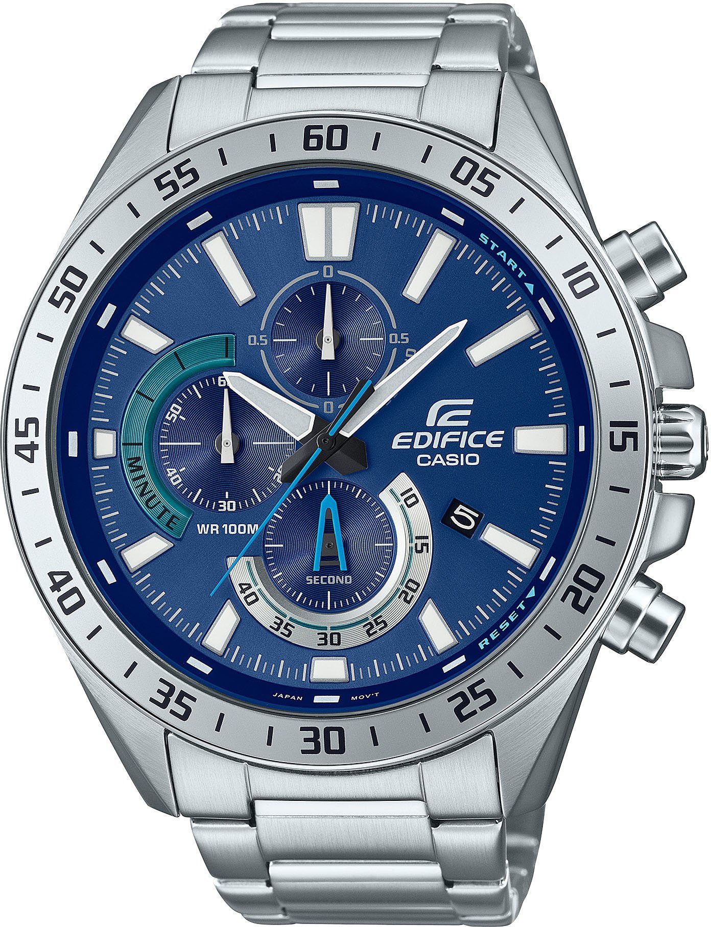 CASIO EDIFICE Chronograph EFV-620D-2AVUEF, Quarzuhr, Armbanduhr, Herrenuhr, Stoppfunktion, bis 10 bar wasserdicht