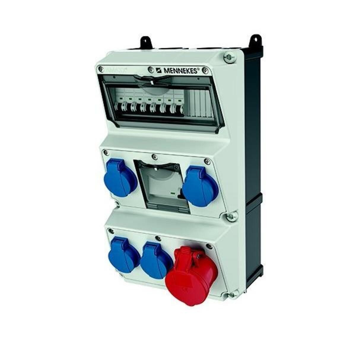 Mennekes Elektroauto-Ladestation Mennekes Steckdosen-Kombination 930019