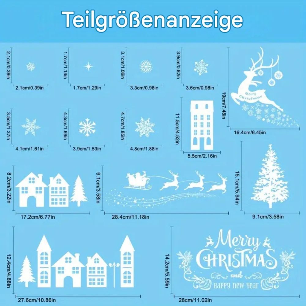 Montegoni Fensterdekoration Weihnachten Fensterbilder 79tlg Schneeflocken günstig online kaufen