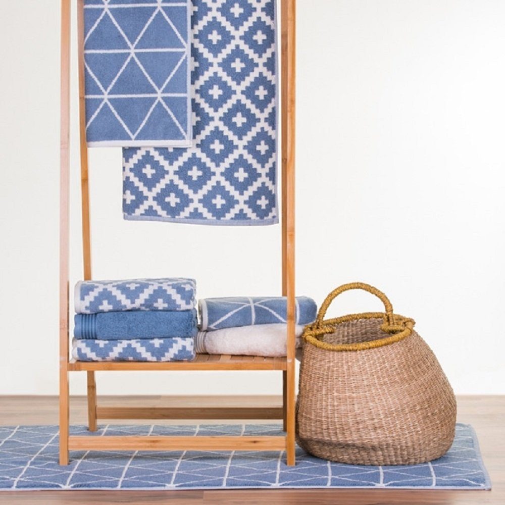 framsohn frottier Badematte Badvorleger 'Triangle Graphics', günstig online kaufen