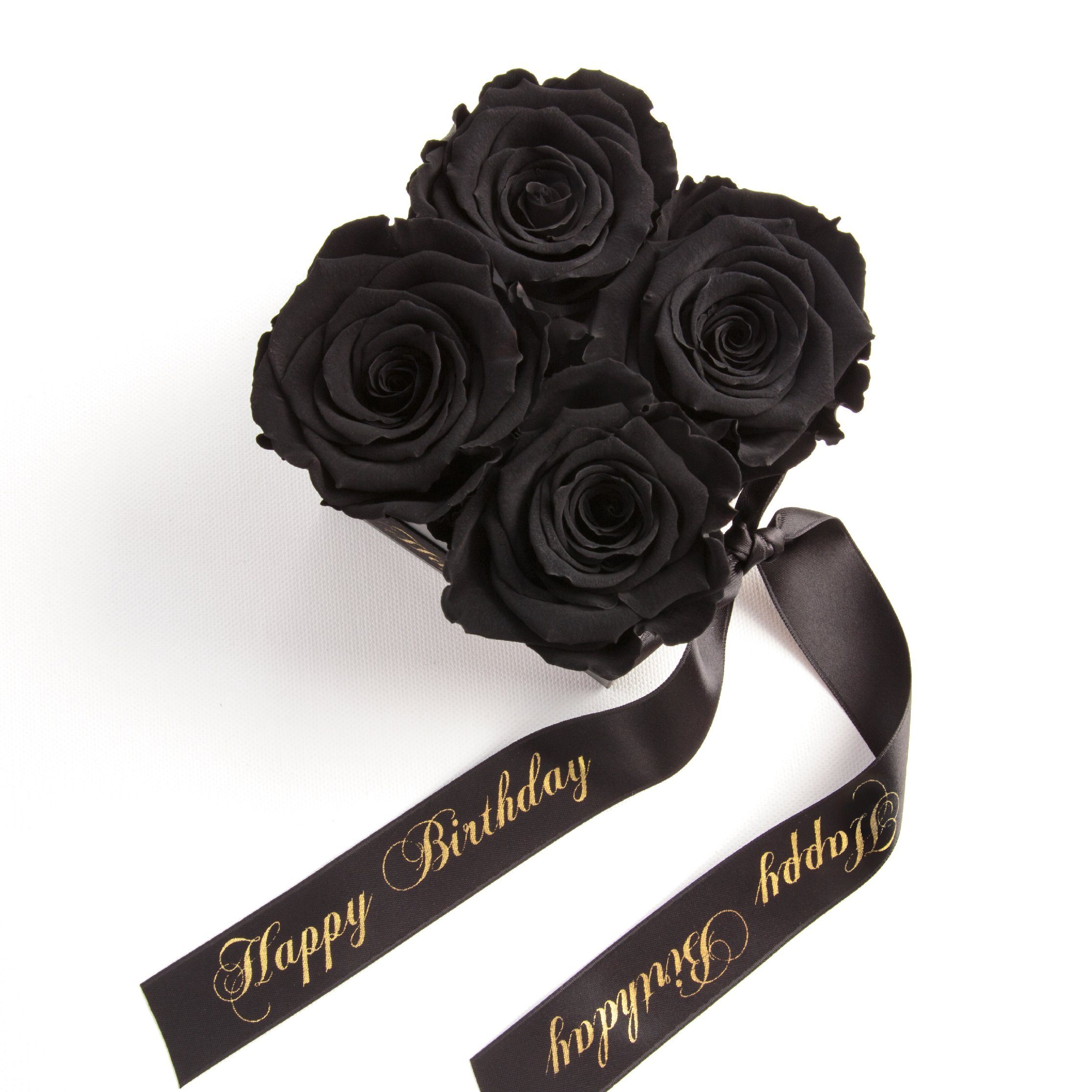 Kunstblume Infinity Rosenbox Happy Birthday Geschenk günstig online kaufen