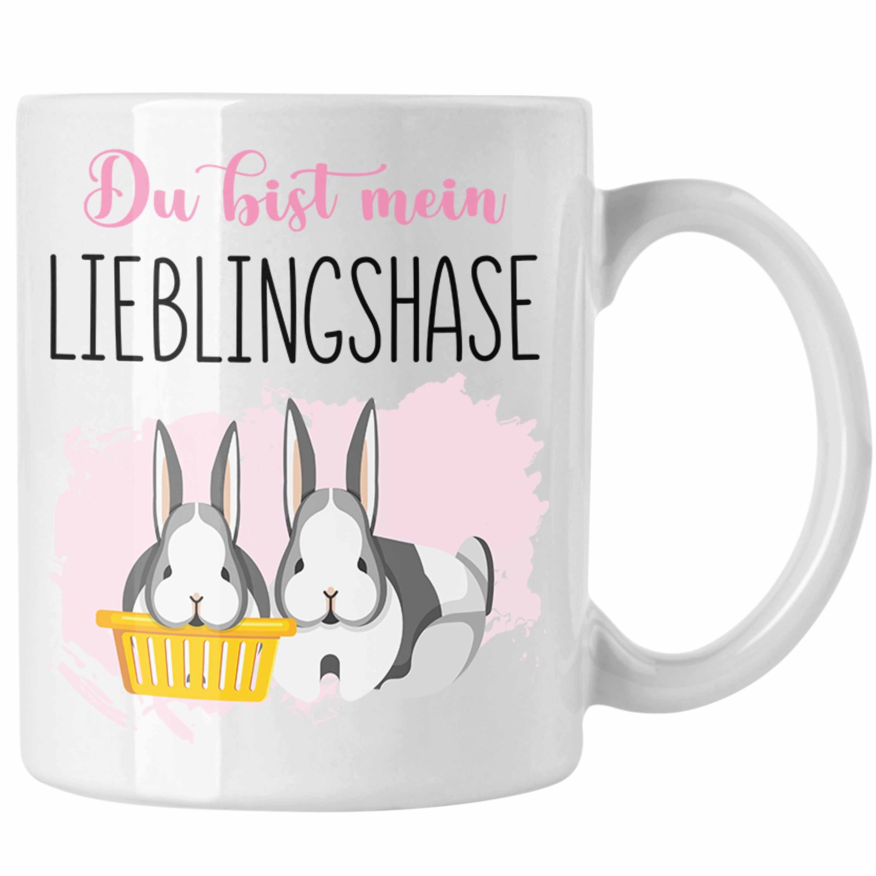 Trendation Tasse Trendation - Lieblingshase Geschenk Tasse Liebste Person Beste Freundin Bester Freund Geschenk Weiss | Teetassen