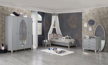 JVmoebel Jugendzimmer-Set Bett Nachttisch Schlafzimmer Set Designer Luxus Betten Komplett 2 tlg., (2-St)