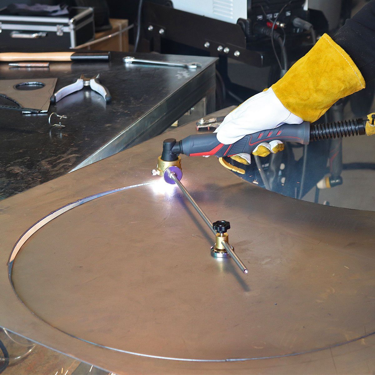 STAHLWERK Kreisschneider Kreisschneider für P-60 Plasmabrenner, (Packung, 1-tlg), mit Pilotzündung