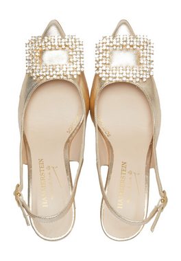 Hammerstein Slingback-pumps In Metallic-optik Mit Zierschnalle High-Heel-Pumps