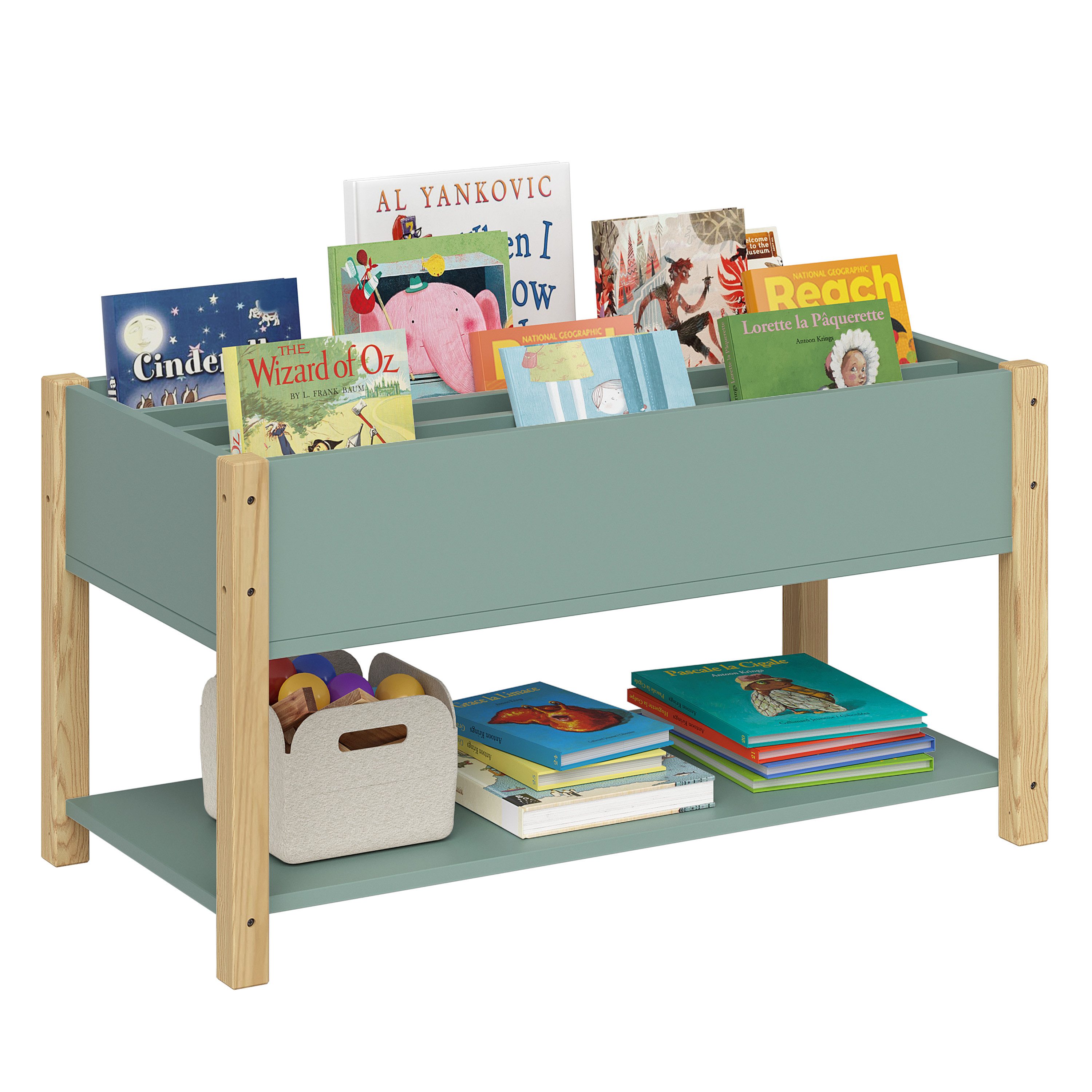Bellabino Kinderregal Teme, Bücherregal, Spielzeugregal, 4 günstig online kaufen