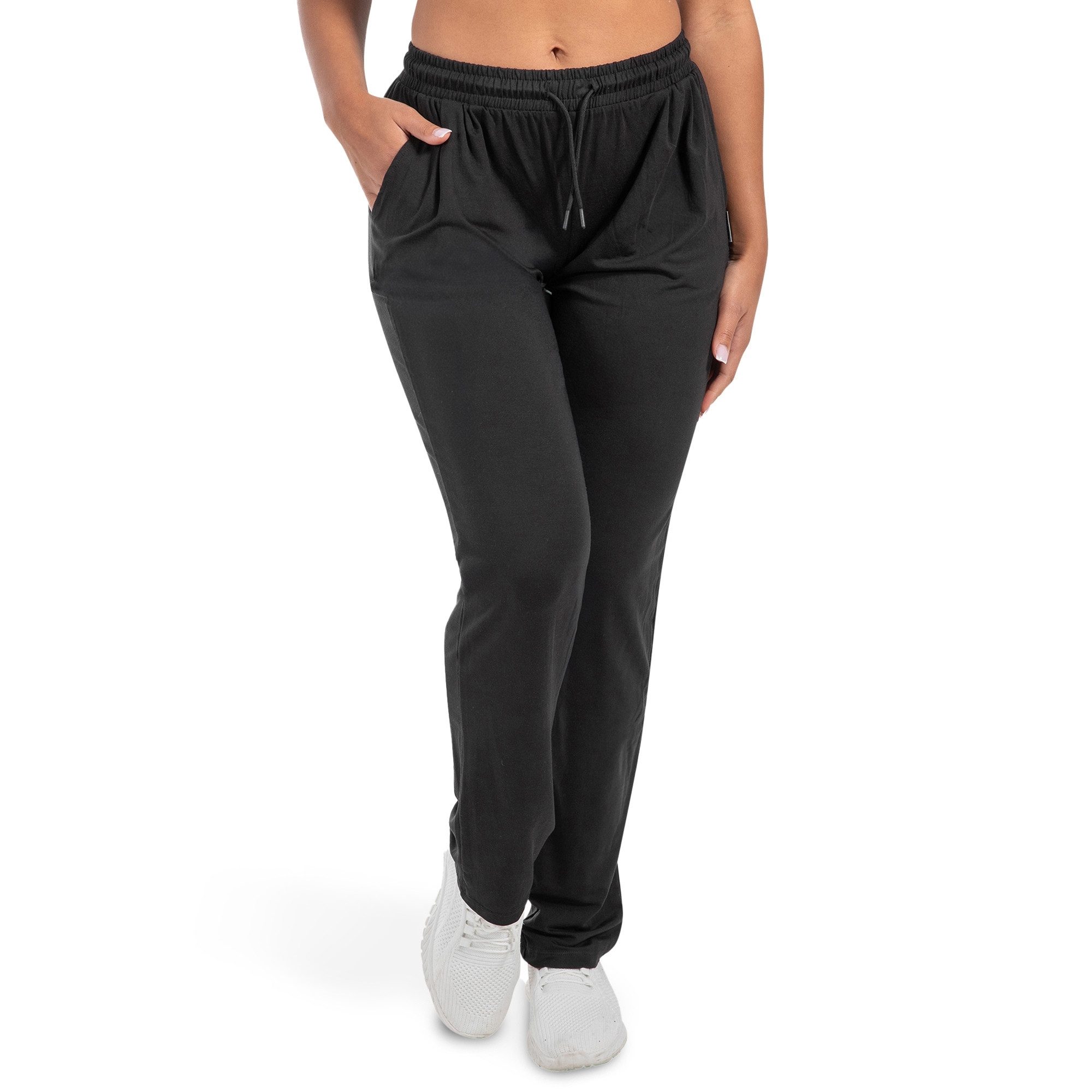 Smilodox Jogginghose Brielle Modal, Lange Hose im Shaped Fit, leichtes Material Sporthose mit Kordelzug & Eingrifftaschen, Sport Freizeit Yoga Pilates