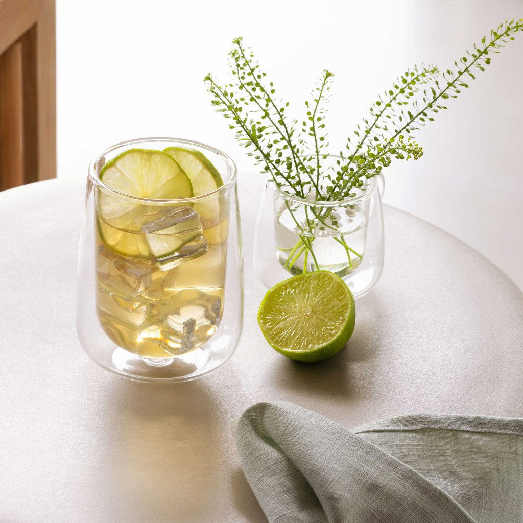 Villeroy & Boch Teeglas Artesano Hot&Cold Beverages Becher, 2-tlg., 360 ml, 2-tlg., Glas, Borosilikatglas, 2 Stck, mikrow.- & spülm.sicher
