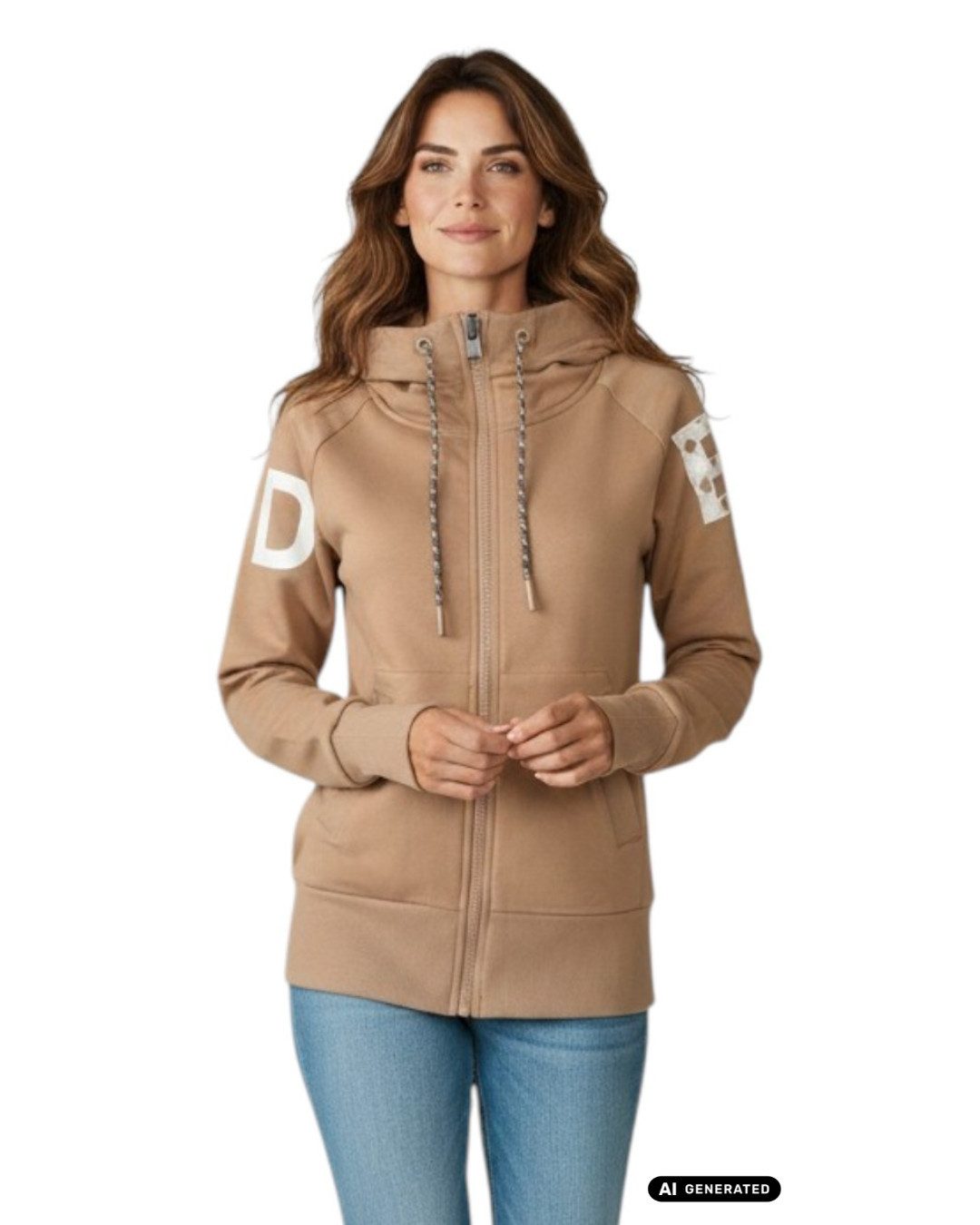 Elbsand Kapuzensweatjacke Elbsand, Katri Sweat-Jacke mit kuschelig angerauter Innenseite