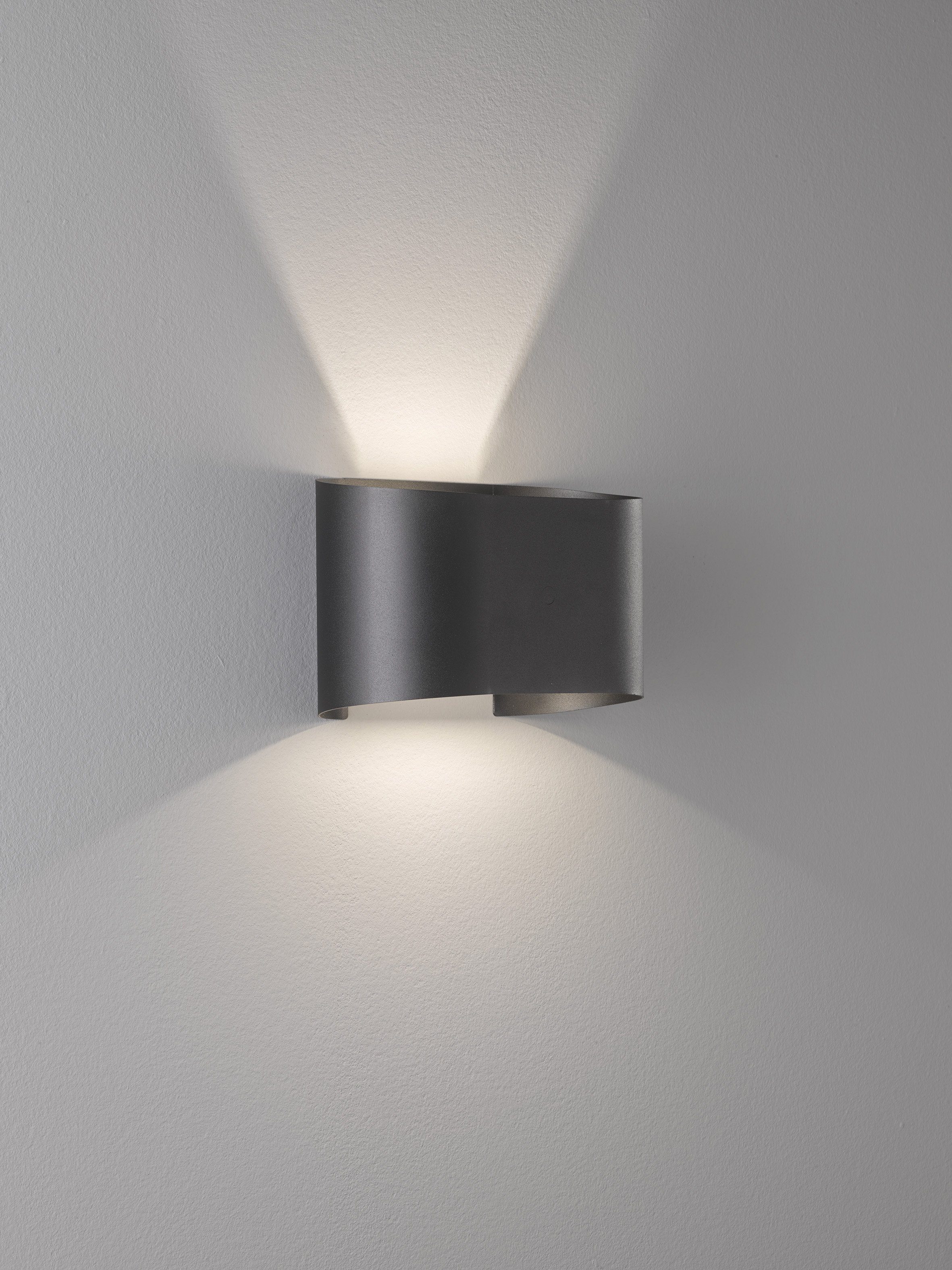 FISCHER & HONSEL LED Wandleuchte Wall, fest Ein-/Ausschalter, Warmweiß LED integriert