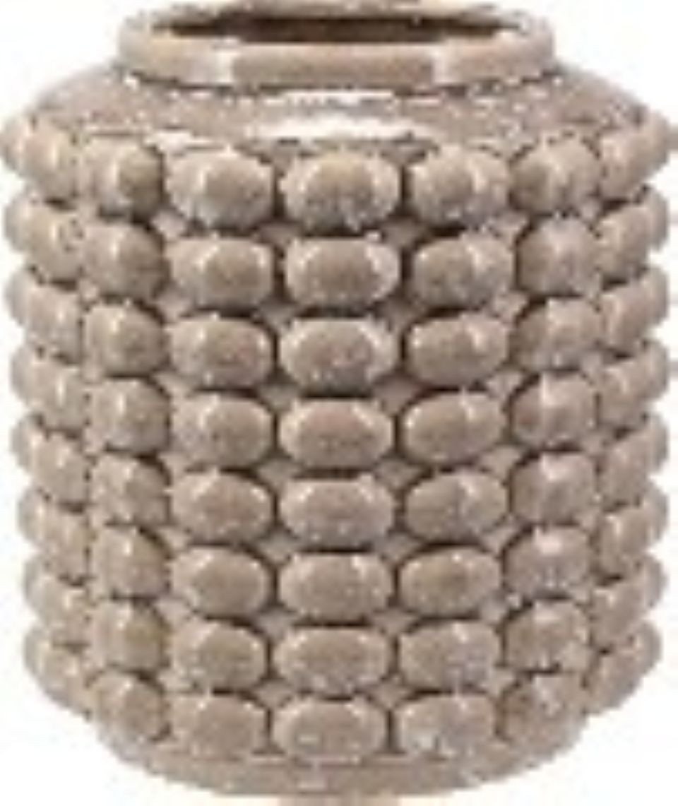 2474U Dekovase Vase kleine KIERA mit Bubbel-Effekt ca. 19 cm hoch