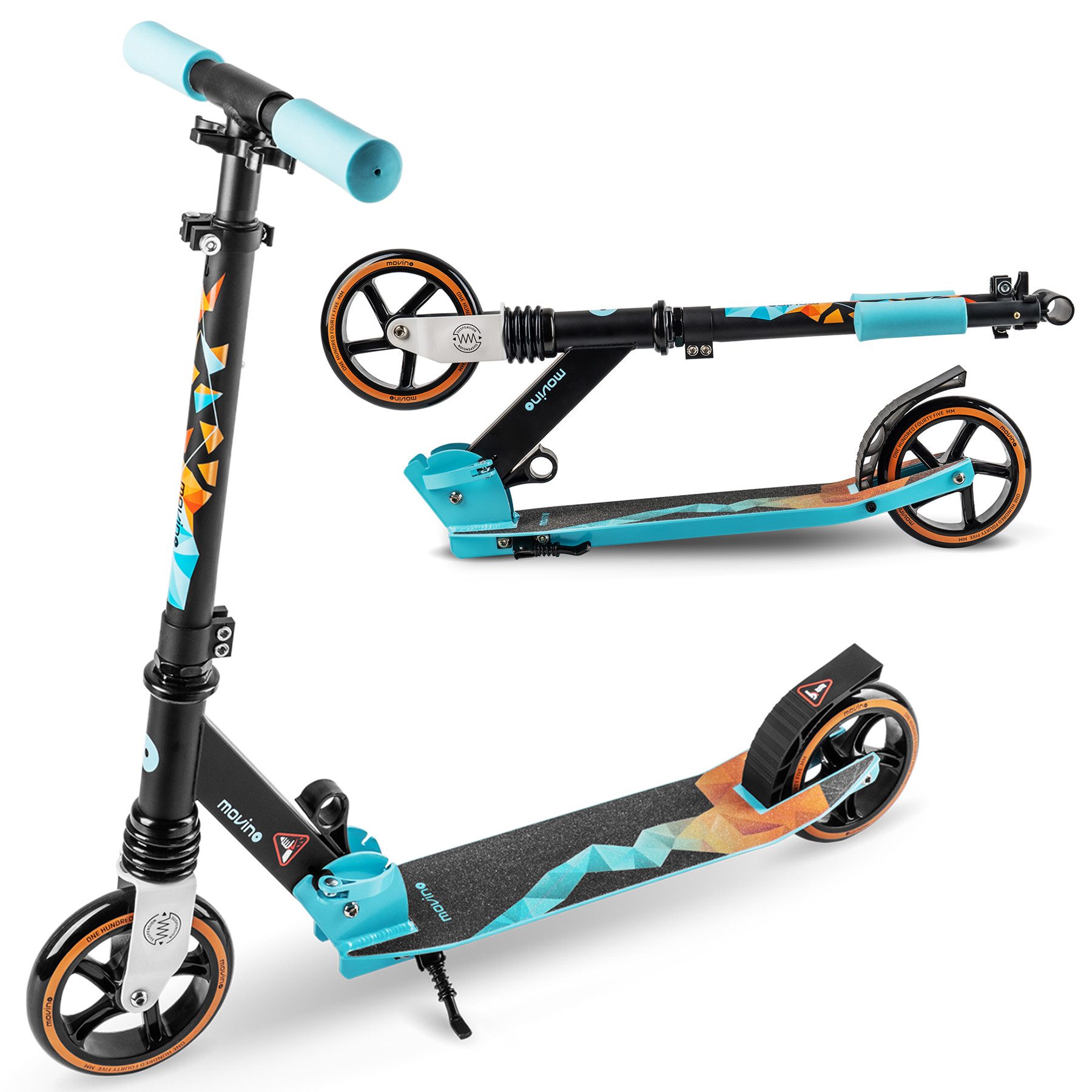 Movino Cityroller Kinderroller MOVINO VIBE Leicht 2,9kg Klappbar 145mm Rollen